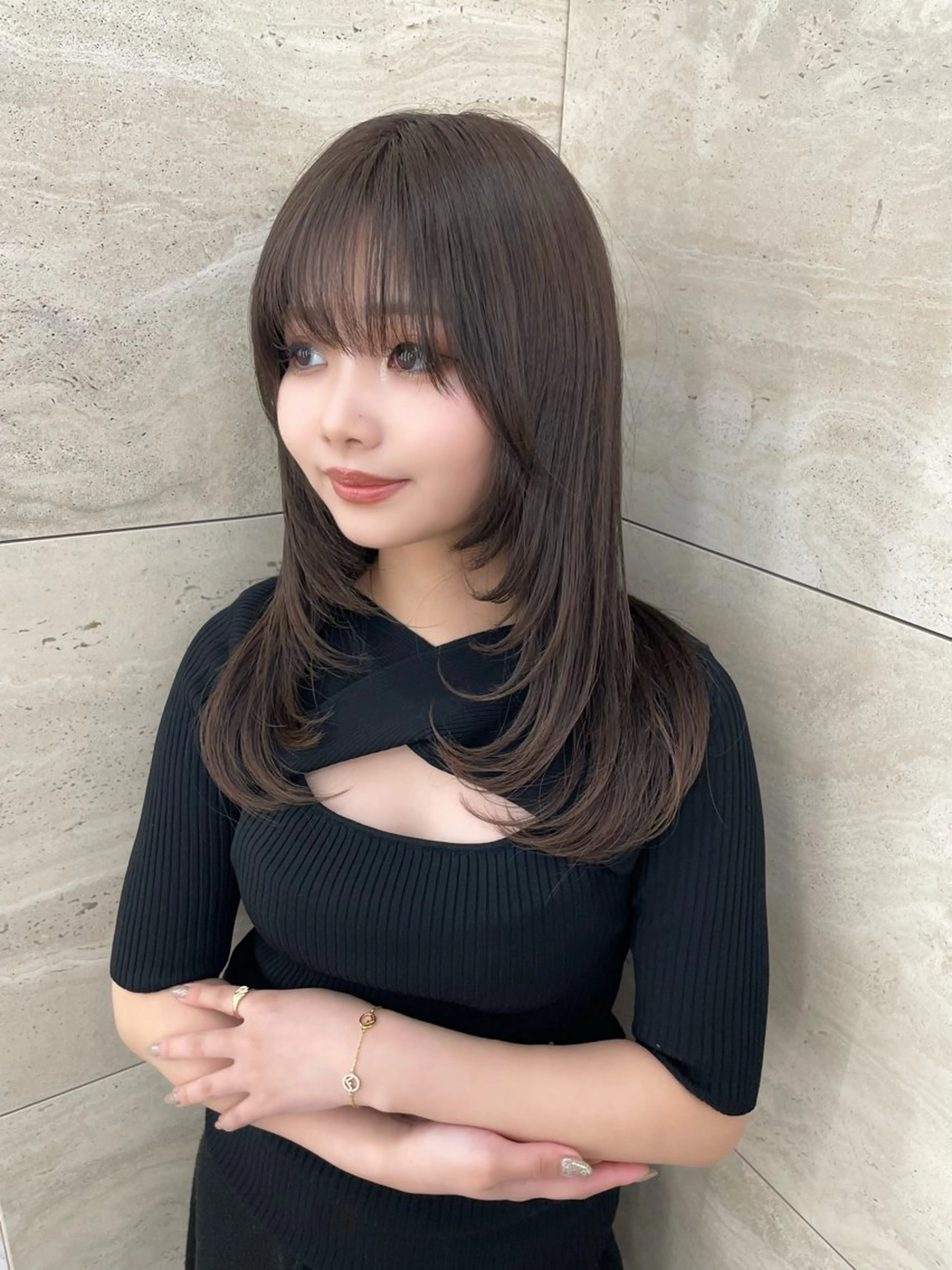 ロング カラー カット ヘアカラー トリートメント 韓国ヘア🇰🇷 レイヤー/芝春樹のヘアスタイル