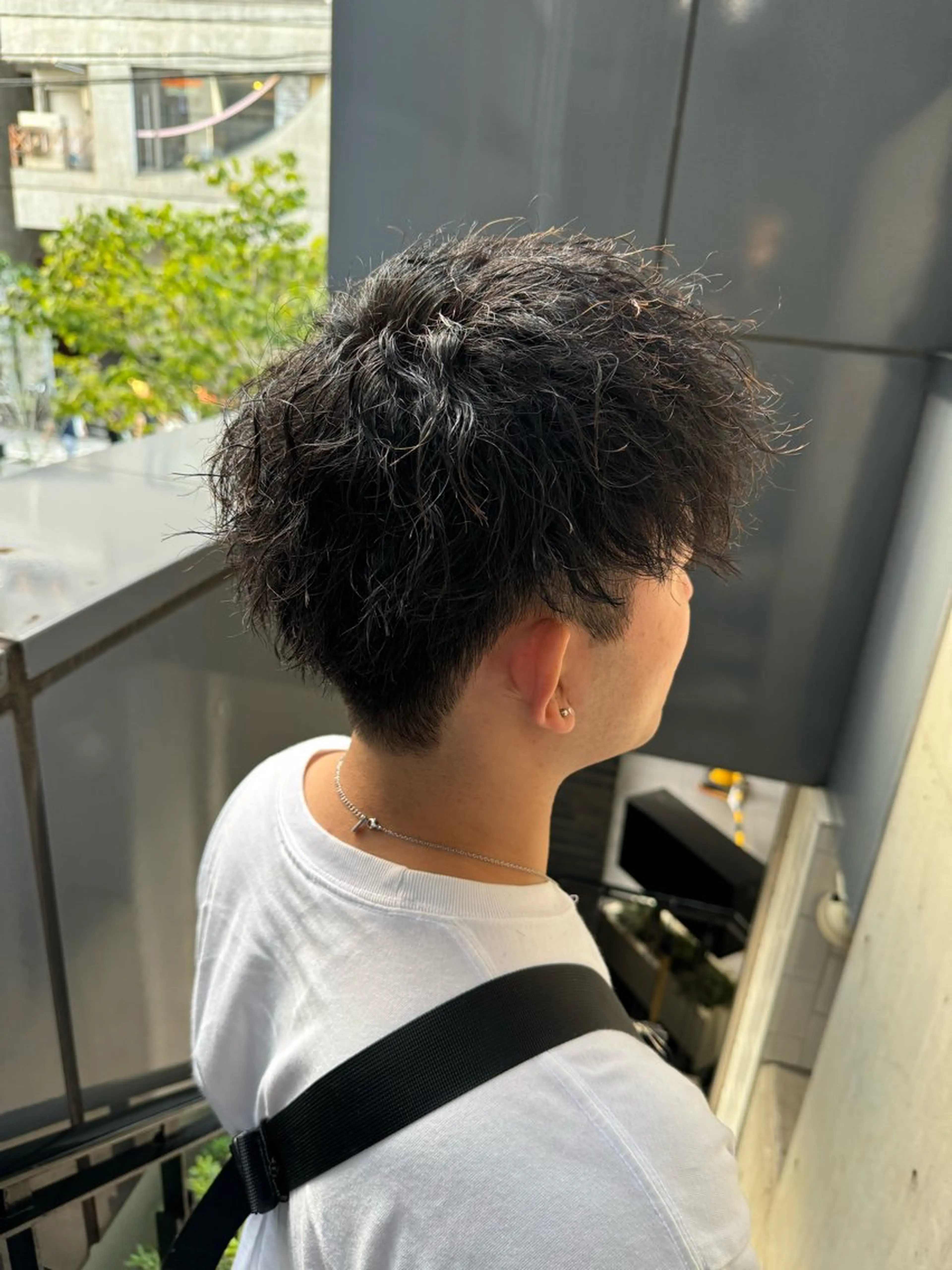 パーマ メンズ カット パーマ 河野 悠のヘアスタイル