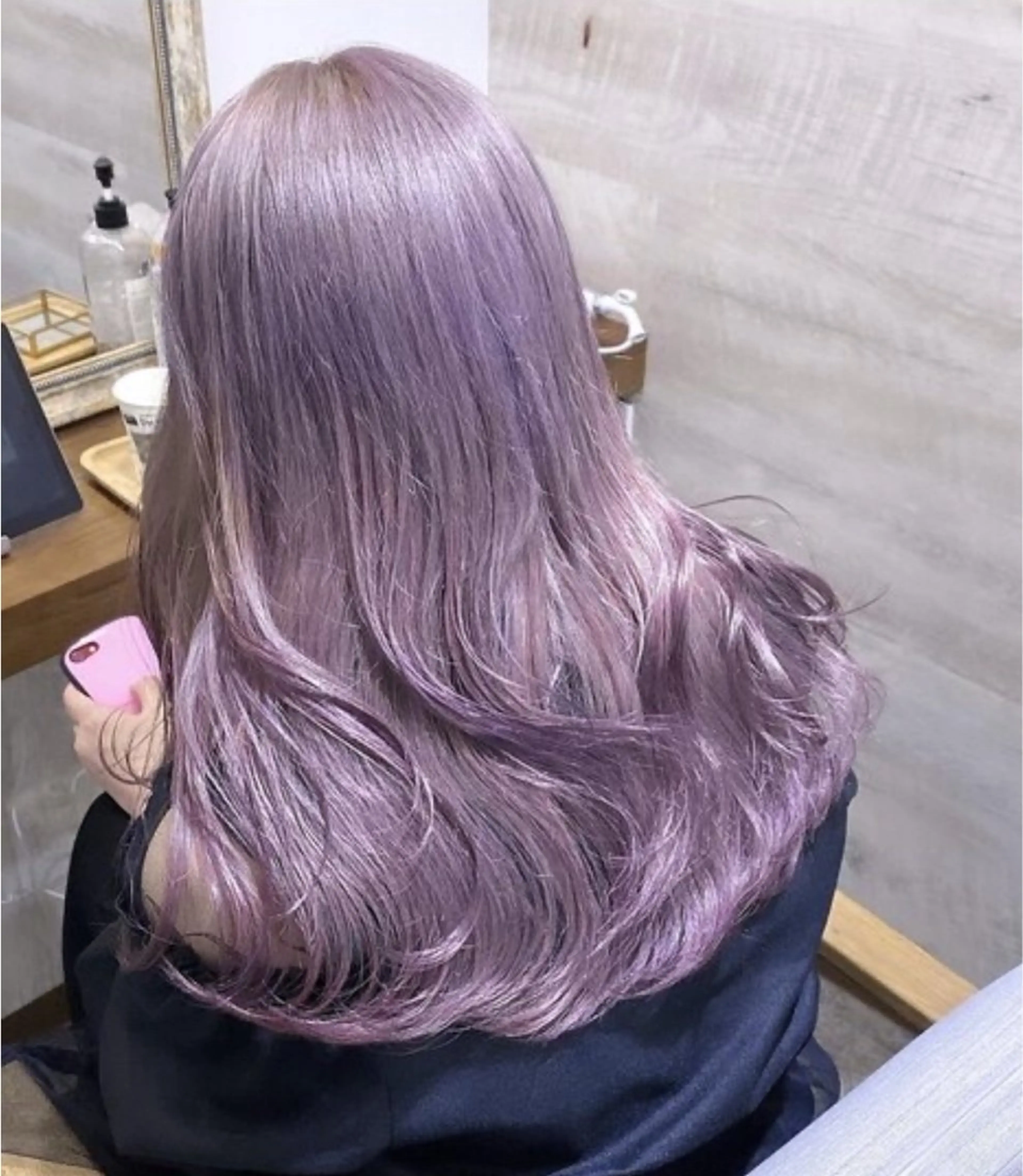ロング カラー ブリーチ ハイトーンカラー ラベンダーカラー 🦋ブリーチ/カラー 専門AYA💖のヘアスタイル