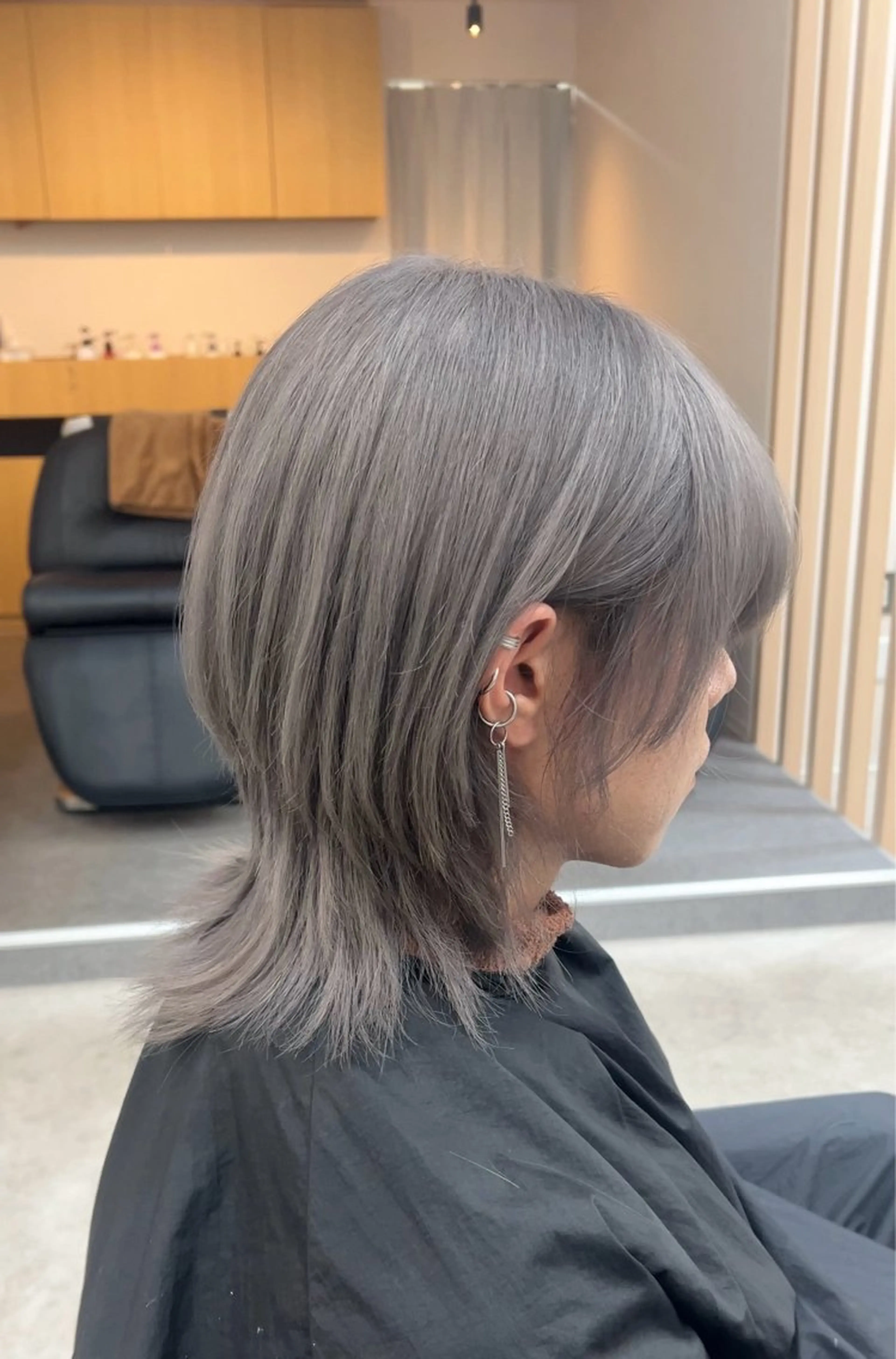 ミディアム カラー ブリーチ ウルフカット 透明感/ダブルカラー /🌸ERI🌸のヘアスタイル