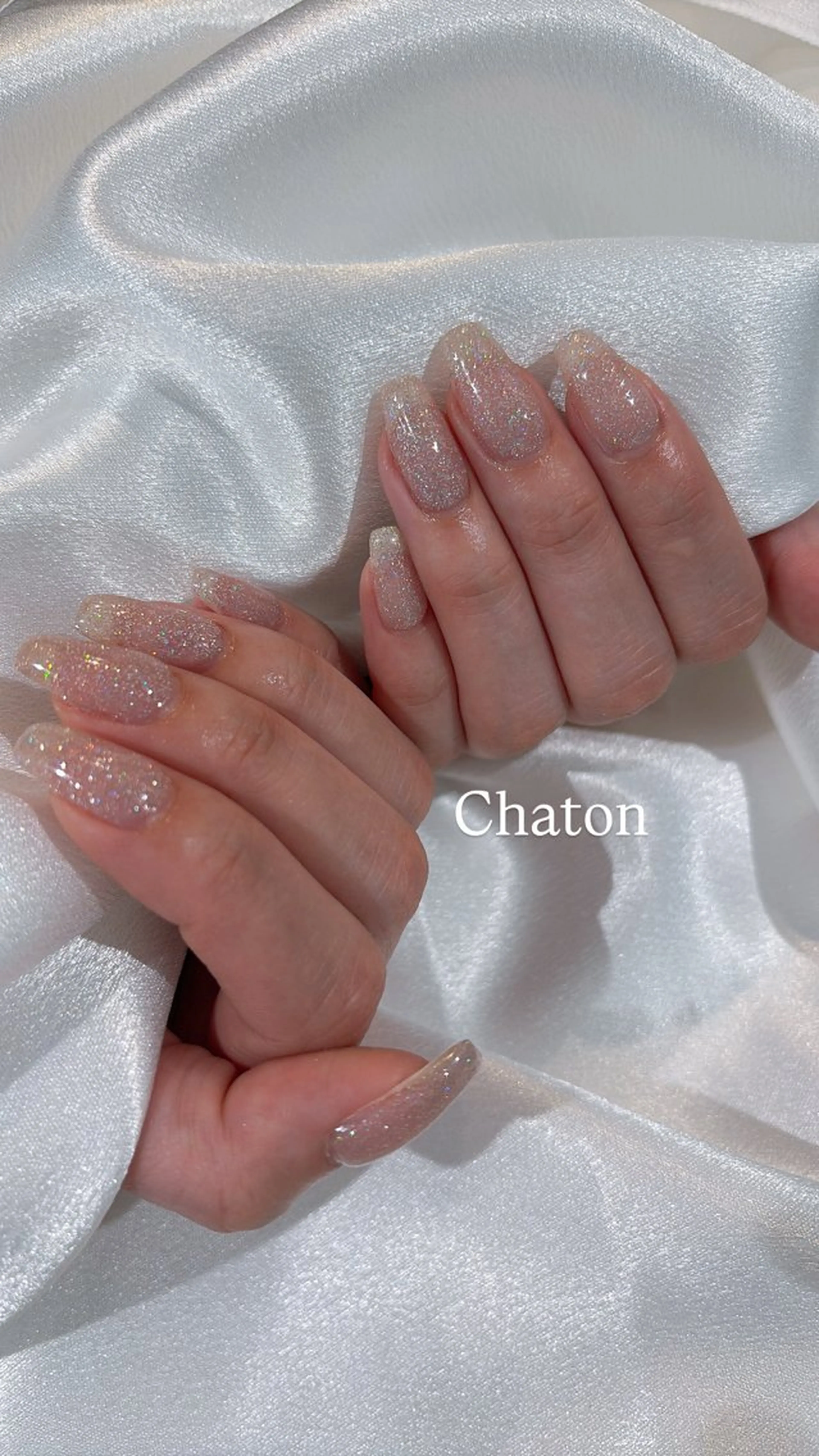 ネイル フラッシュネイル キラキラネイル Chaton TAKAGIのネイルデザイン