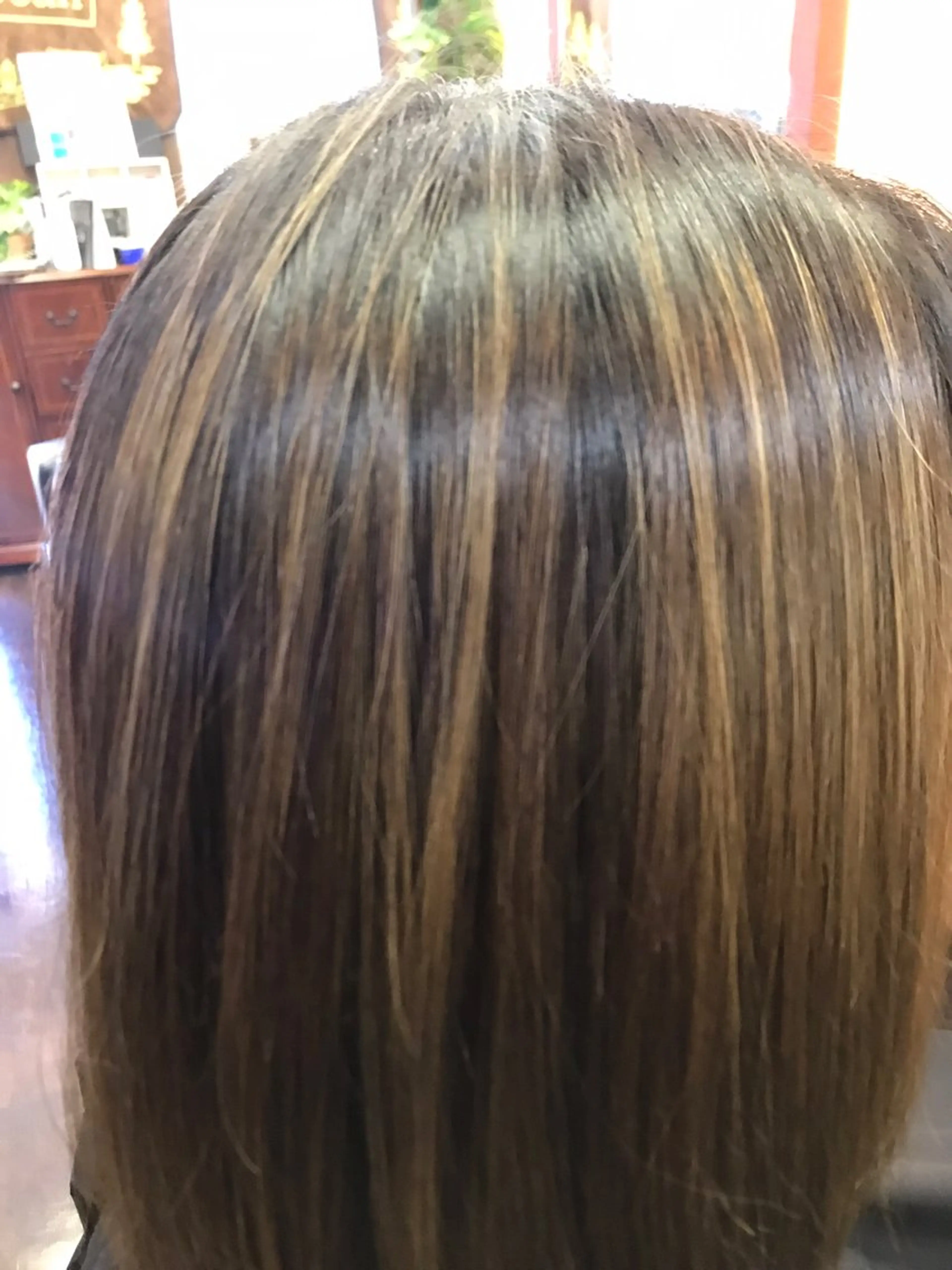 ミディアム パーマ 桧山 真のヘアスタイル