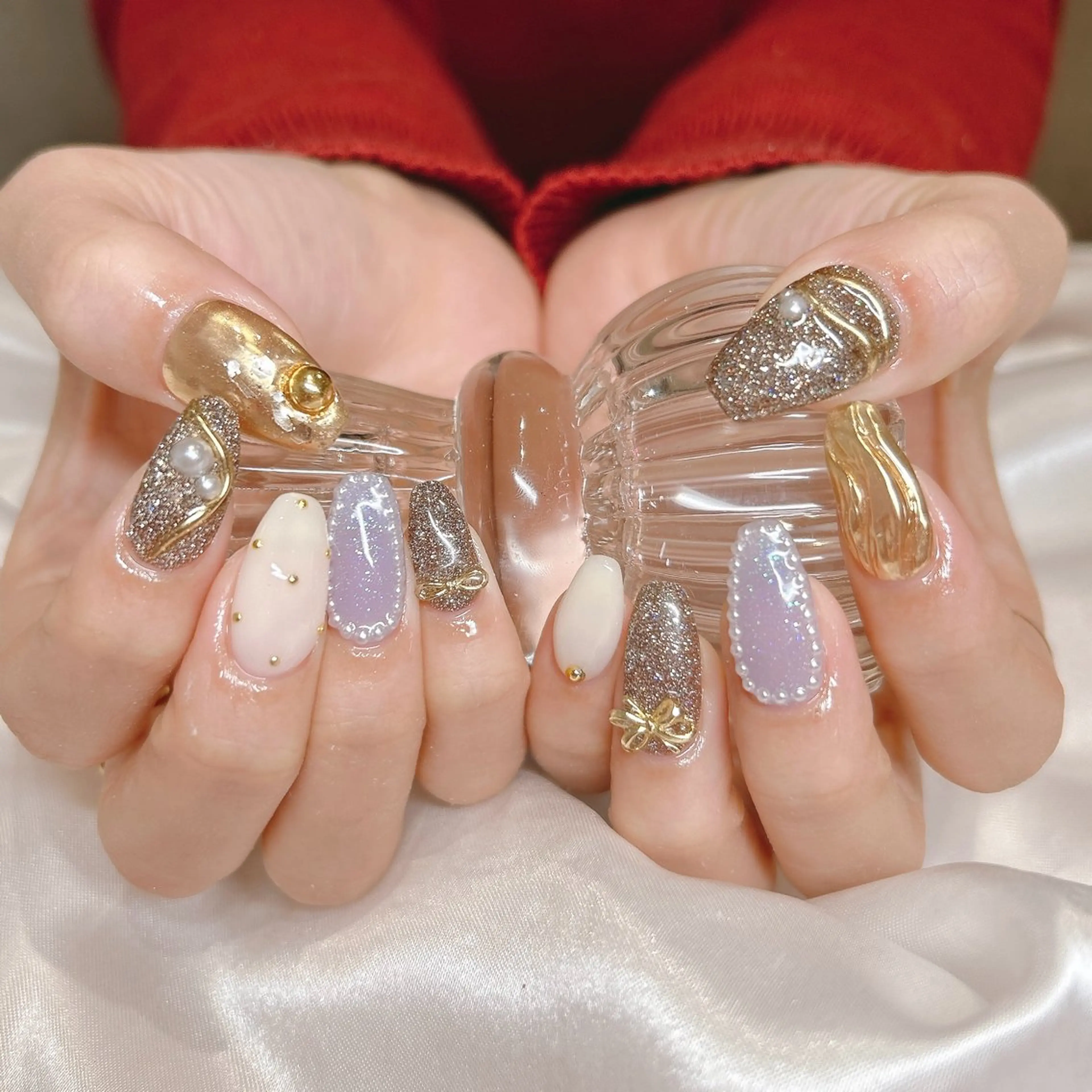 ネイル 成人式 ハンドネイル junna 金山.東別院.上前津のネイルデザイン