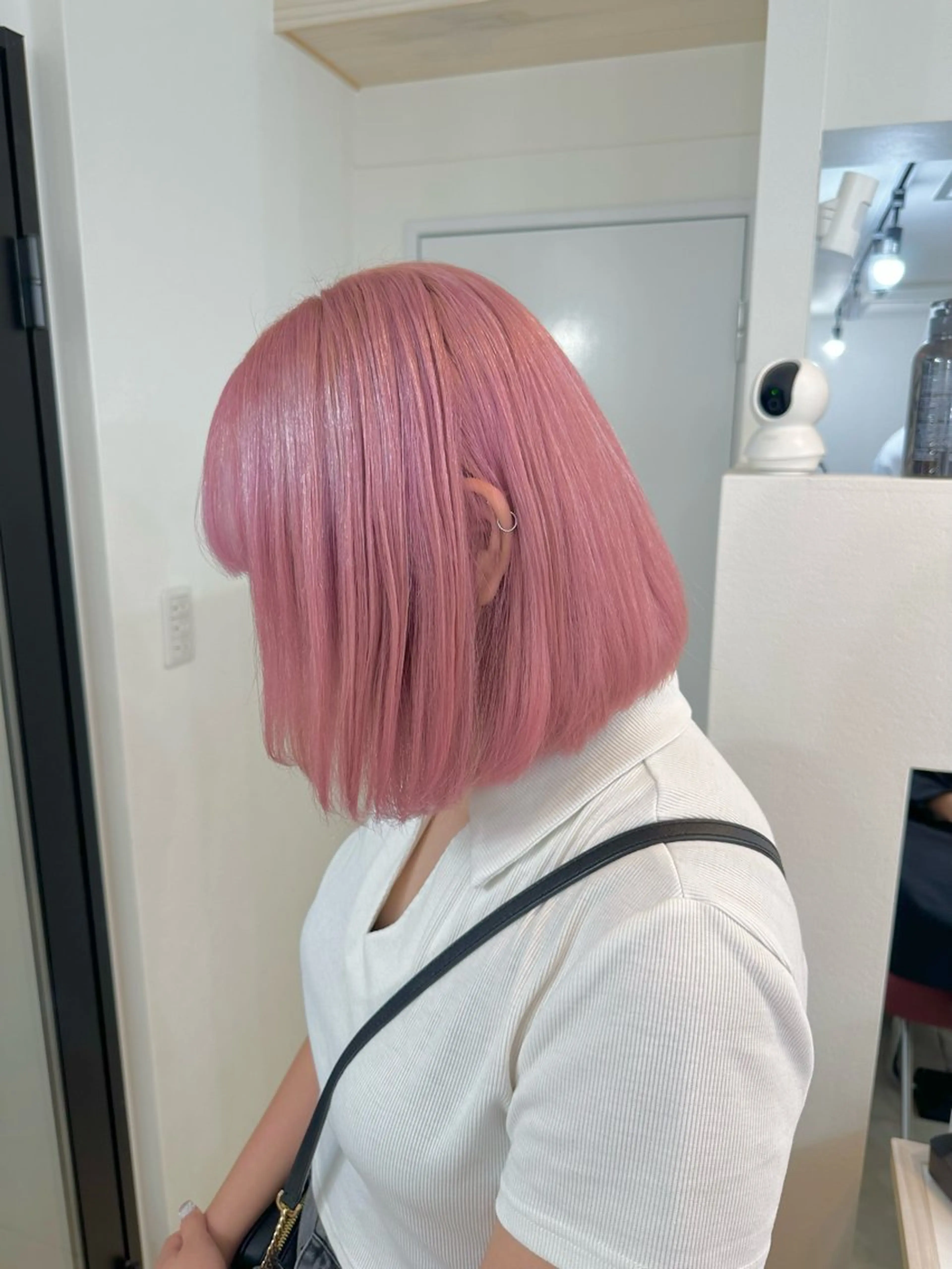 カラー デザインカラー ハイトーンカラー インナーカラー ピンクカラー ホワイトピンク ハイトーン/エクステ 韓国風/y2kカイラのヘアスタイル