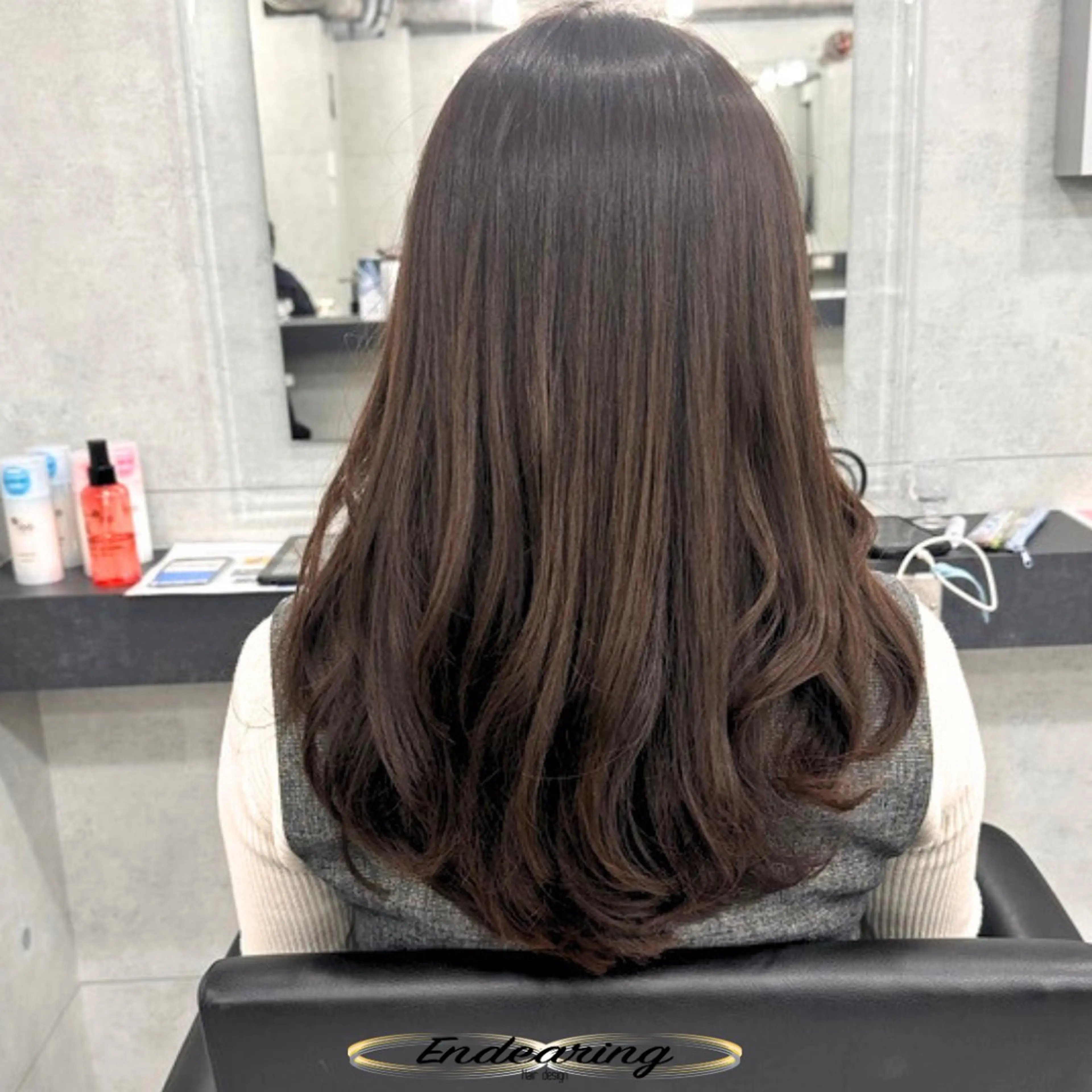 セミロング レイヤーカット カット ヘアカラー Endearing 銀座/レイヤーカットのヘアスタイル