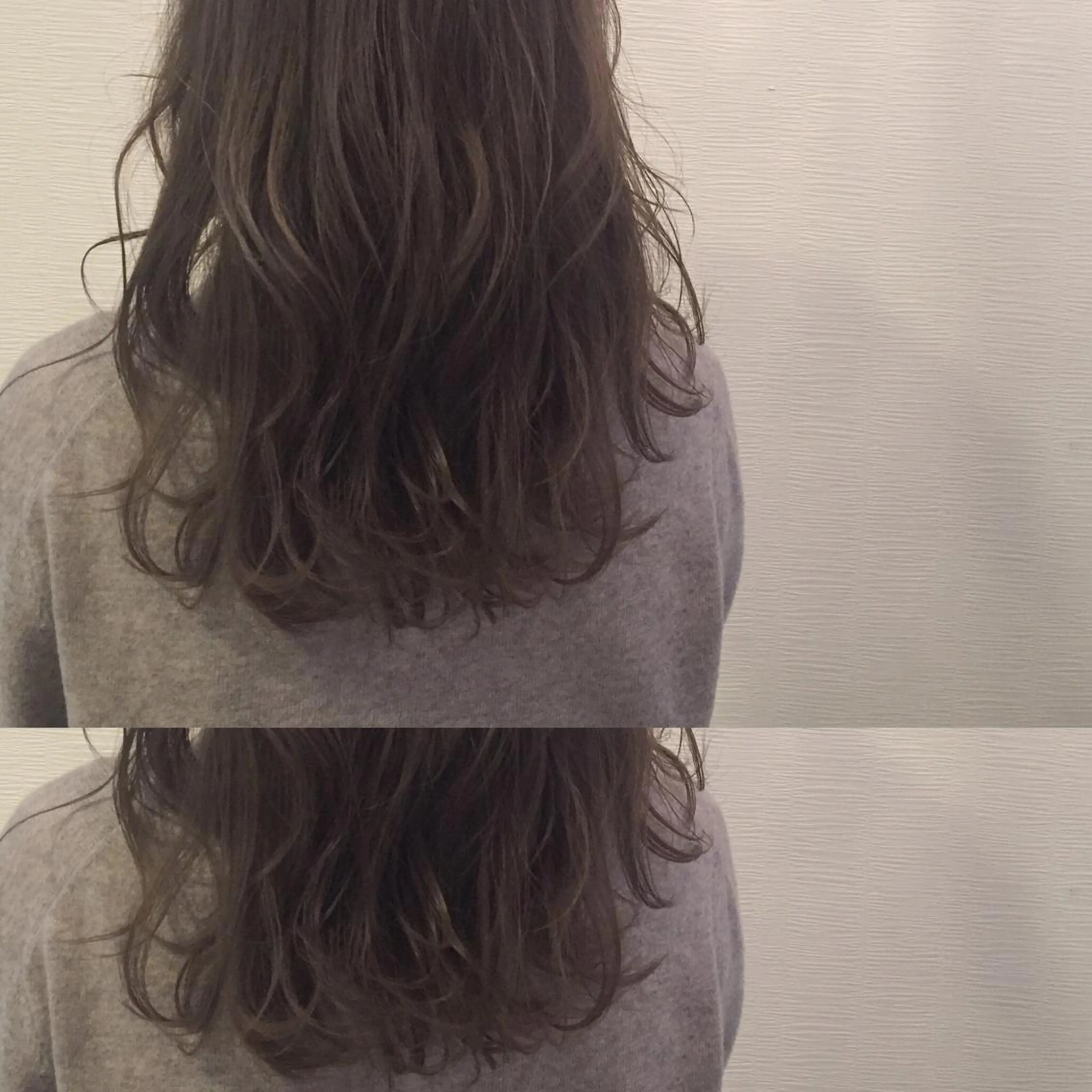 ロング カラー アッシュ アッシュグレー アッシュグレージュ ブリーチ グレージュ カット ヘアカラー トリートメント 池田 真由美のヘアスタイル