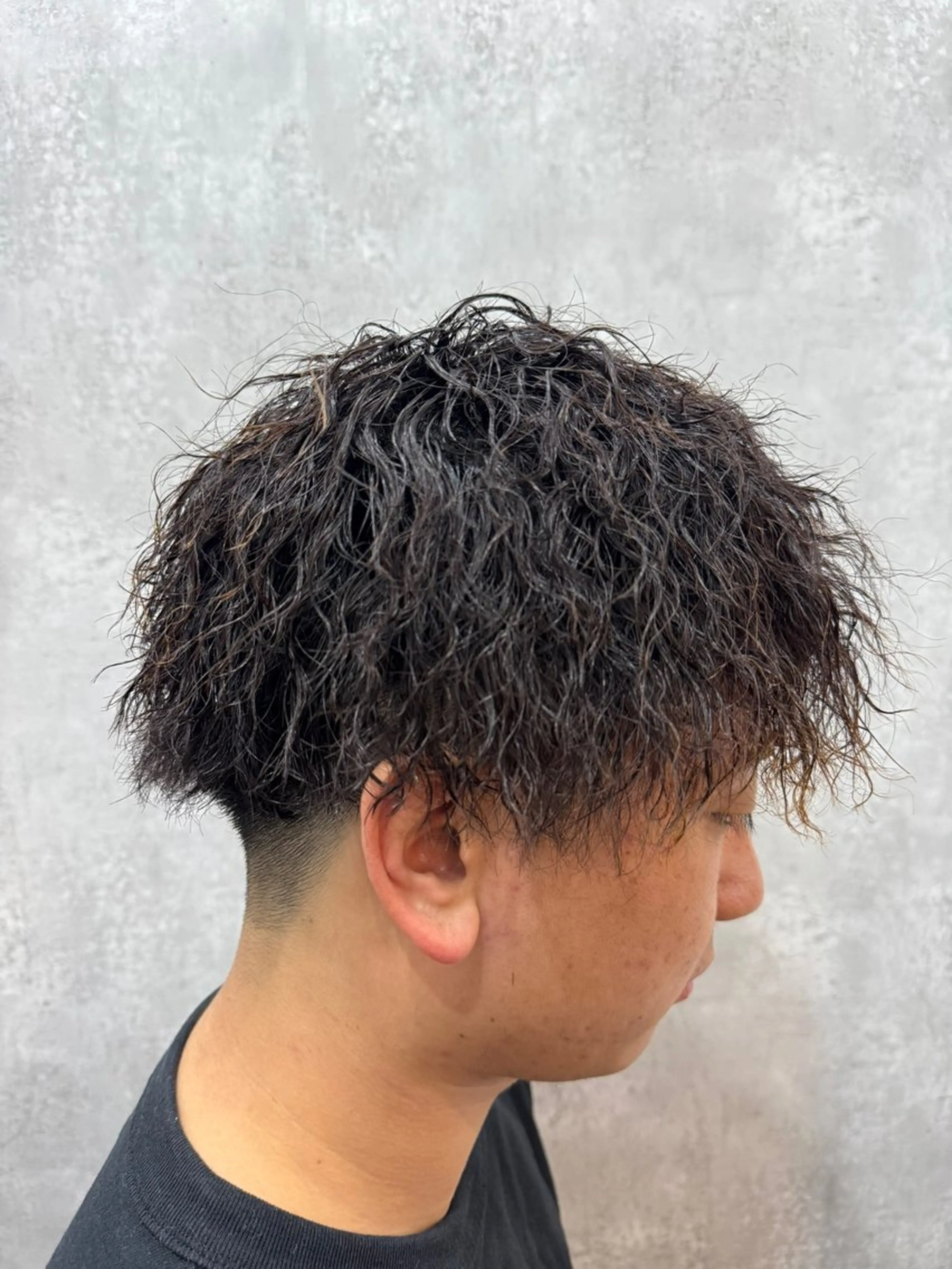ショート パーマ メンズ カット パーマ 高井 柊のヘアスタイル