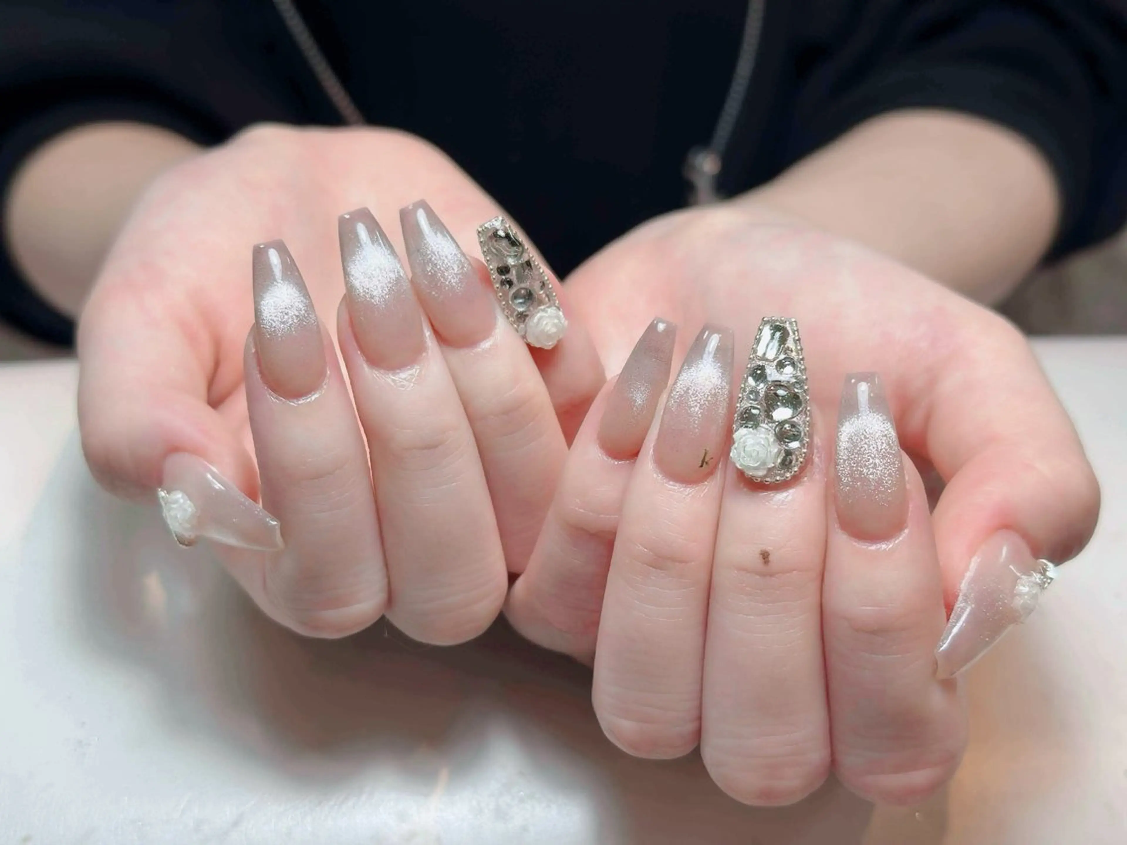 ネイル アートネイル 成人式 ジェルネイル ニュアンスネイル 夏ネイル ハンドネイル Jenn Nail Salonのネイルデザイン