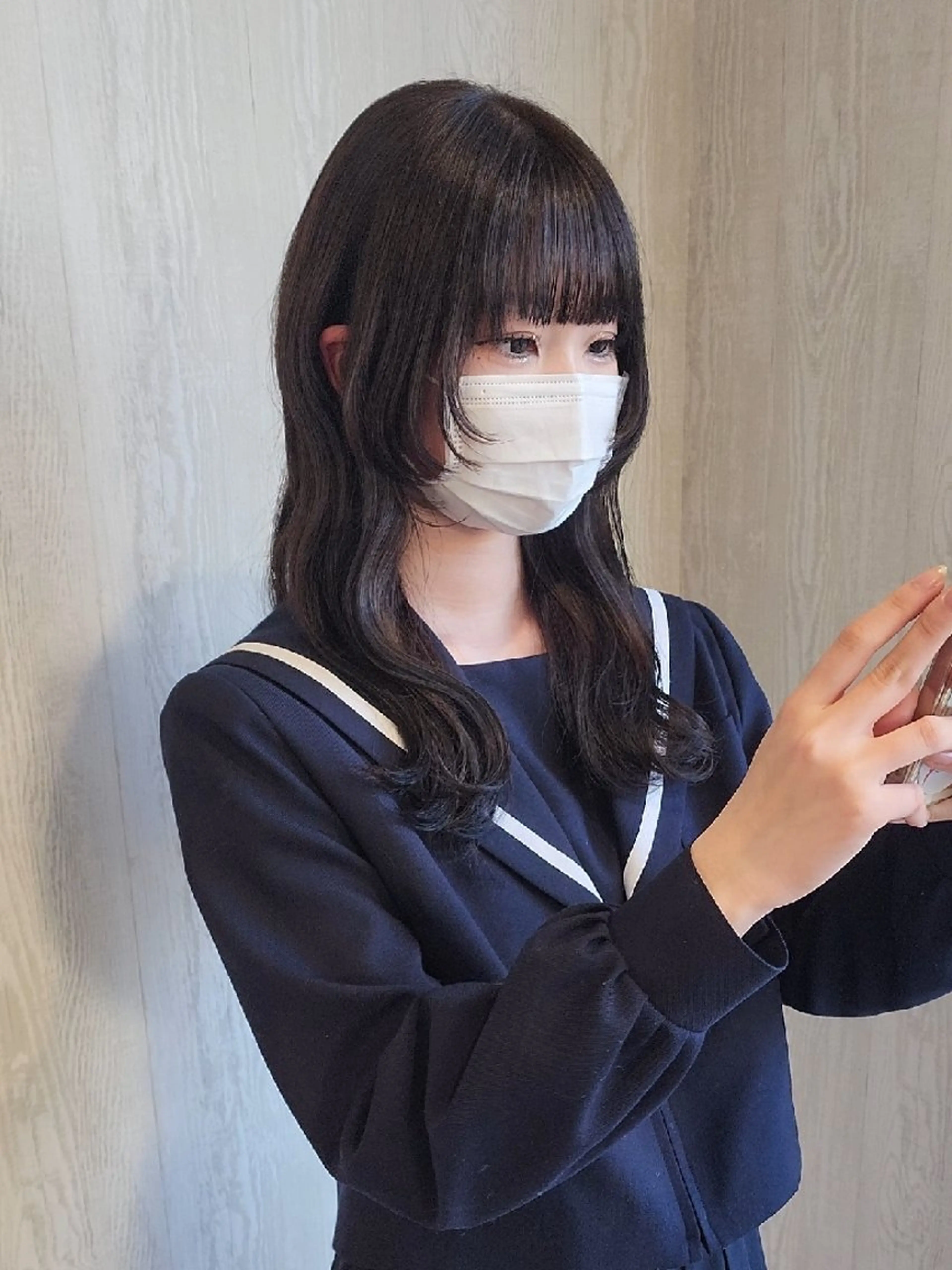 セミロング 小顔カット ウルフカット レイヤーカット/ ウルフカット/大橋 のヘアスタイル