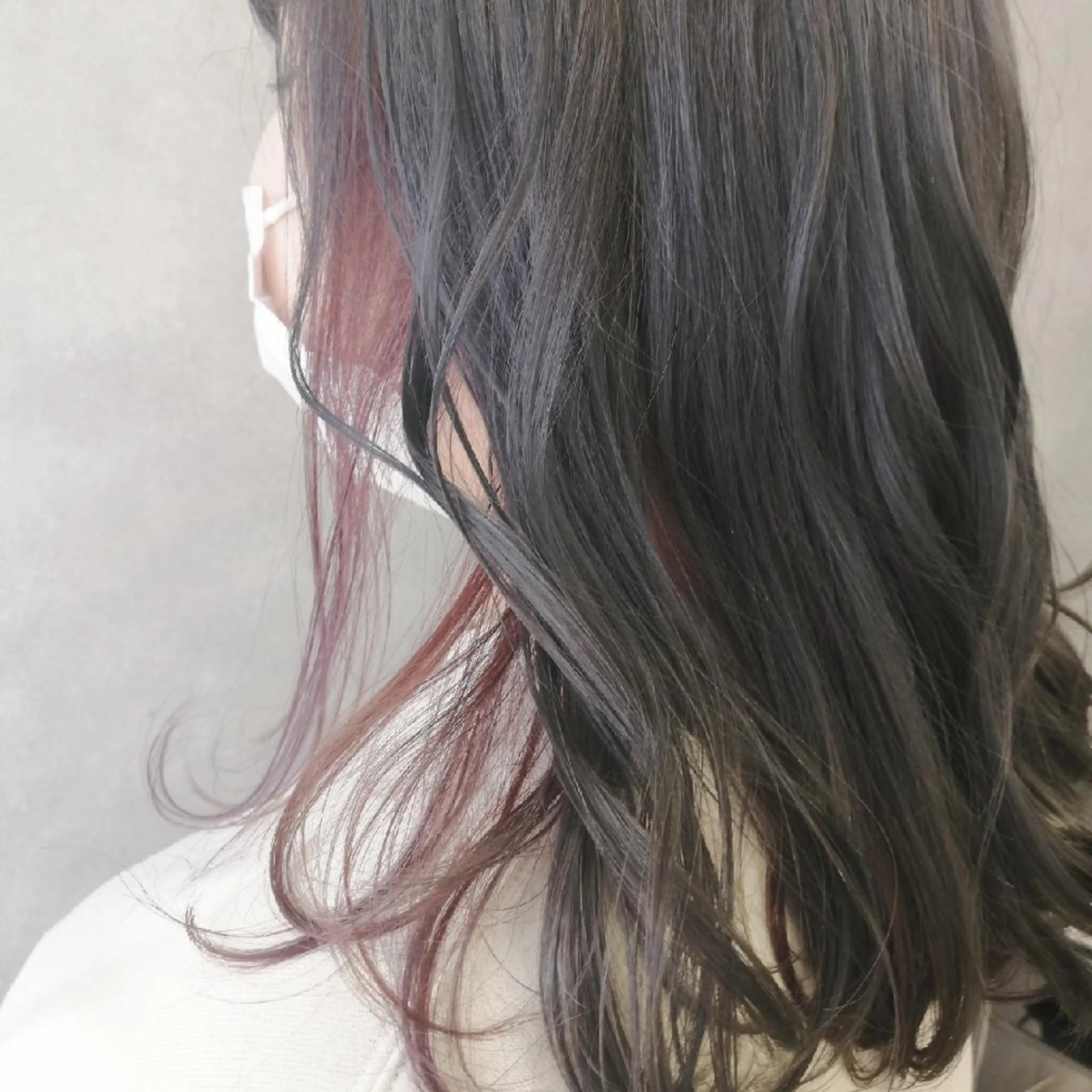 セミロング カラー ブリーチ デザインカラー hase _のヘアスタイル