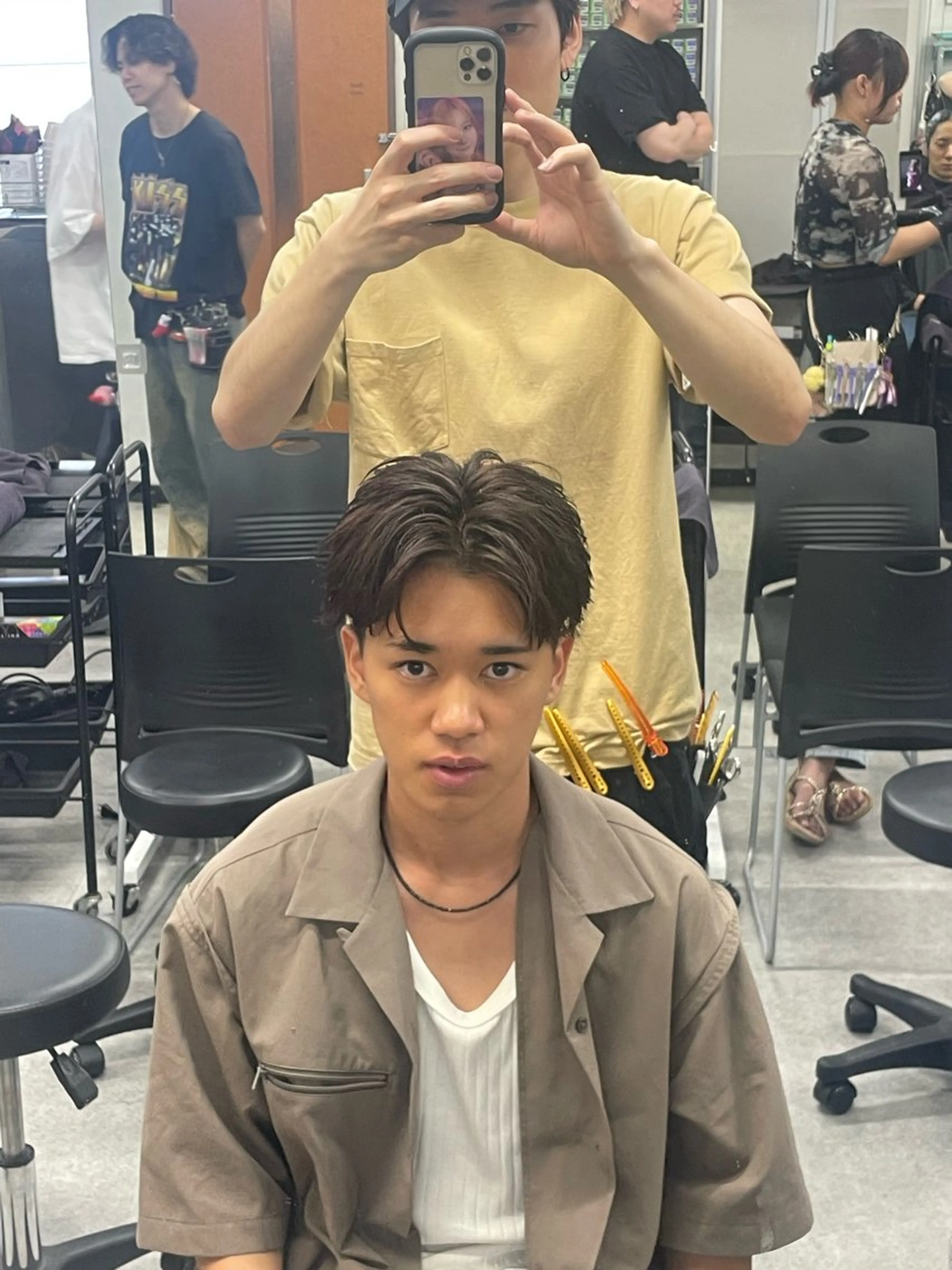 メンズ 💈フェザーパーマ 須賀俊介💈のヘアスタイル
