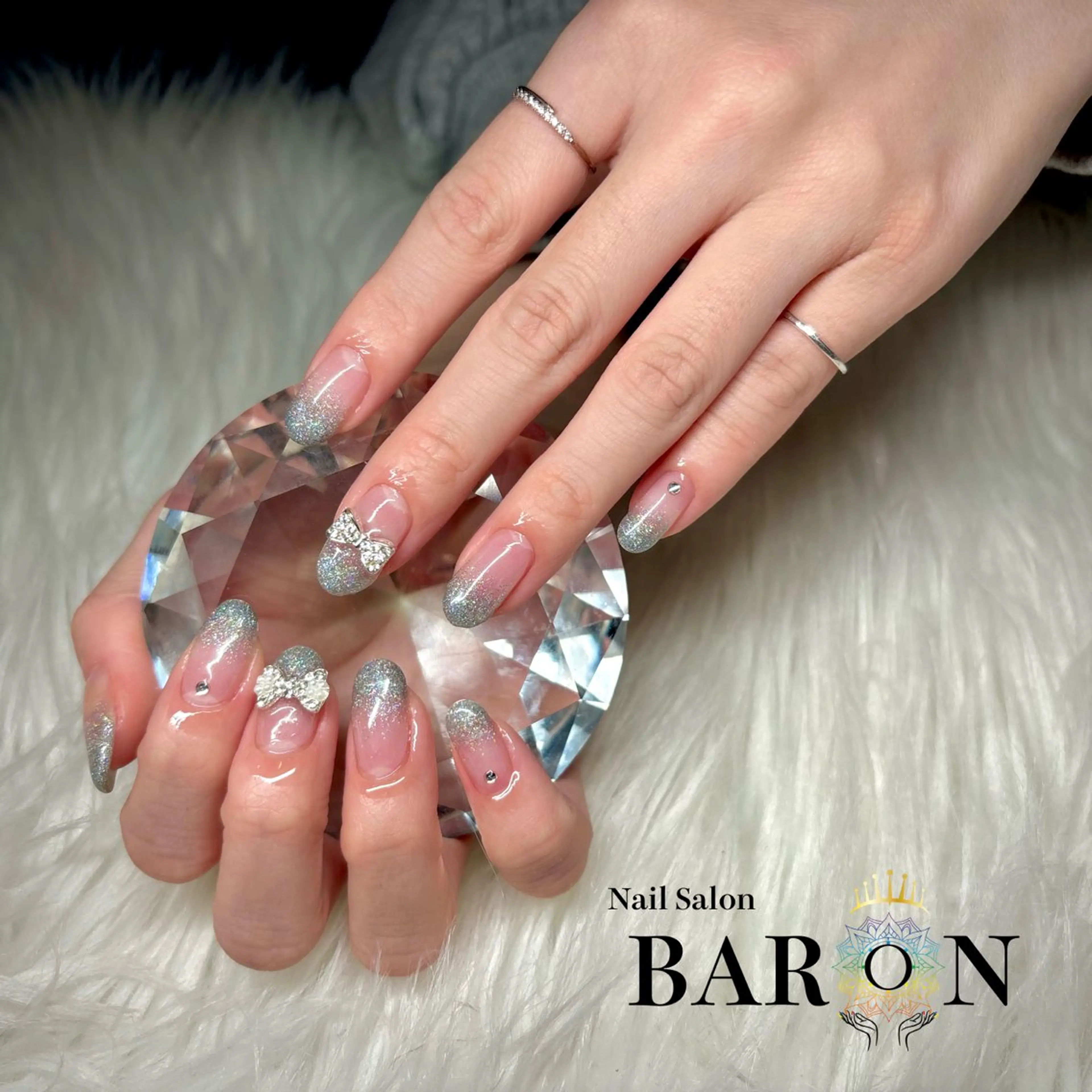 ネイル ラメ(グリッター) ♛BARON♛ MANAのネイルデザイン