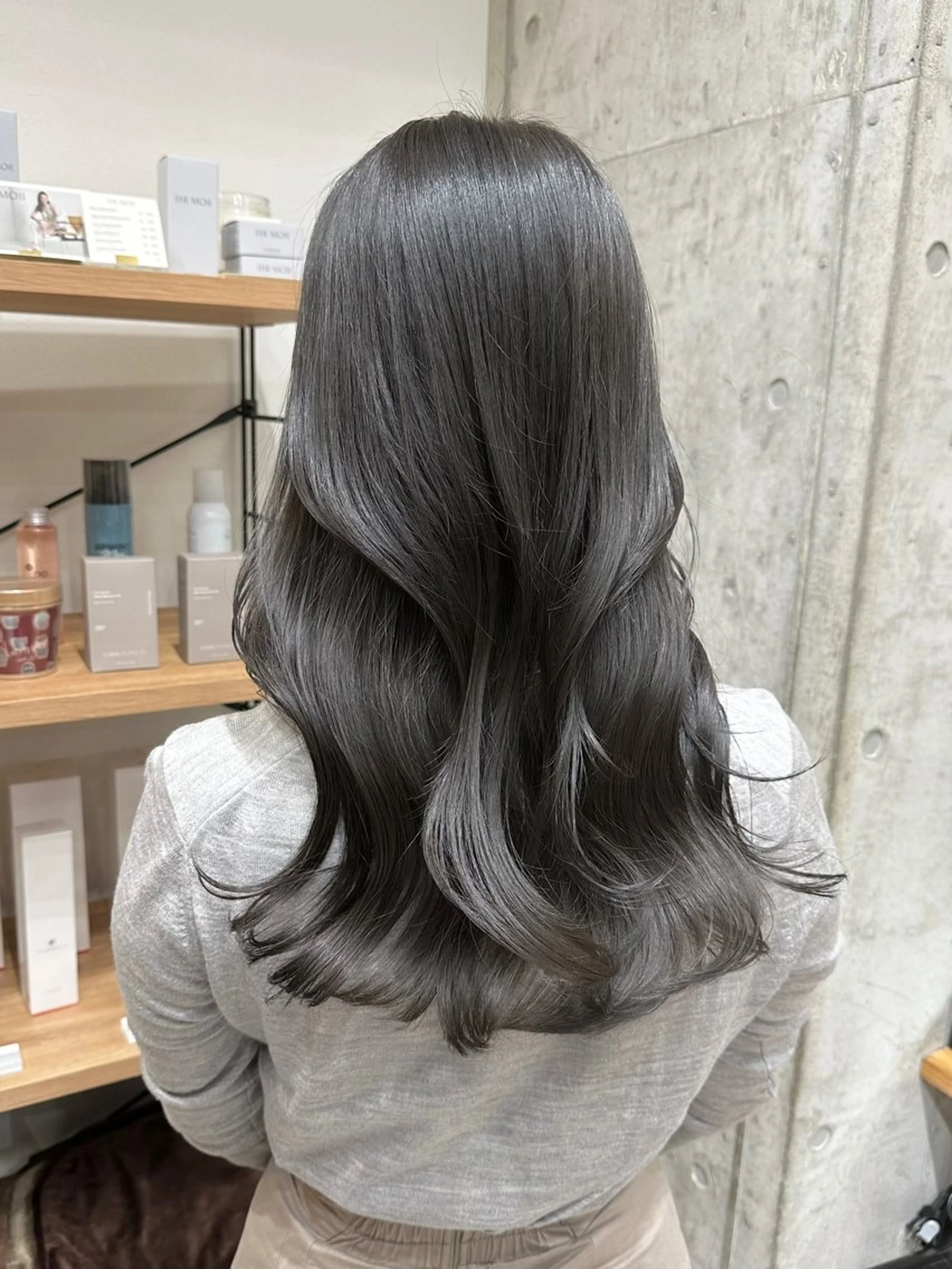 セミロング カット ヘアカラー トリートメント ✨透明感カラー/縮毛 恵比寿HAYATO✨のヘアスタイル