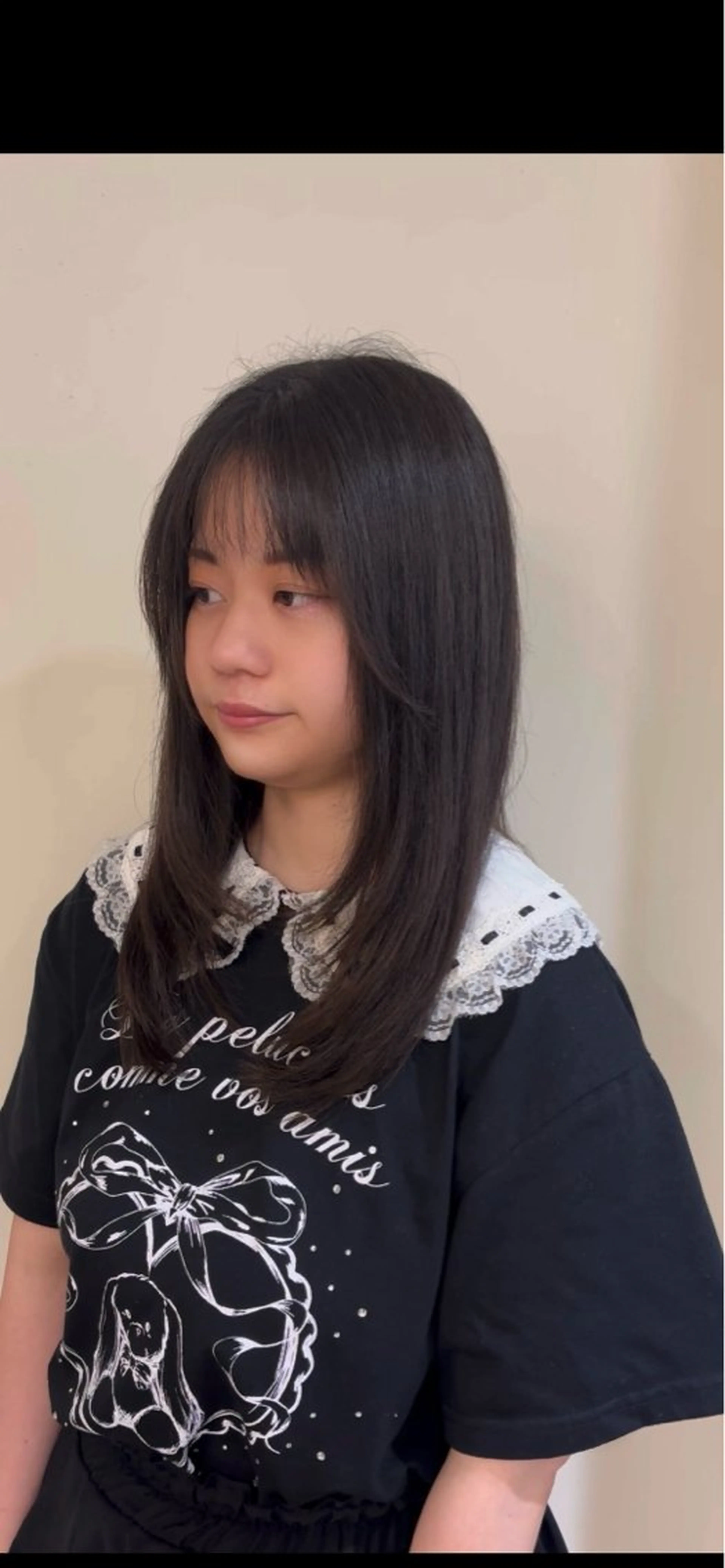 ロング 顔まわりレイヤー 顔周りカット レイヤーカット 似合わせカット /ニュアンスパーマのヘアスタイル