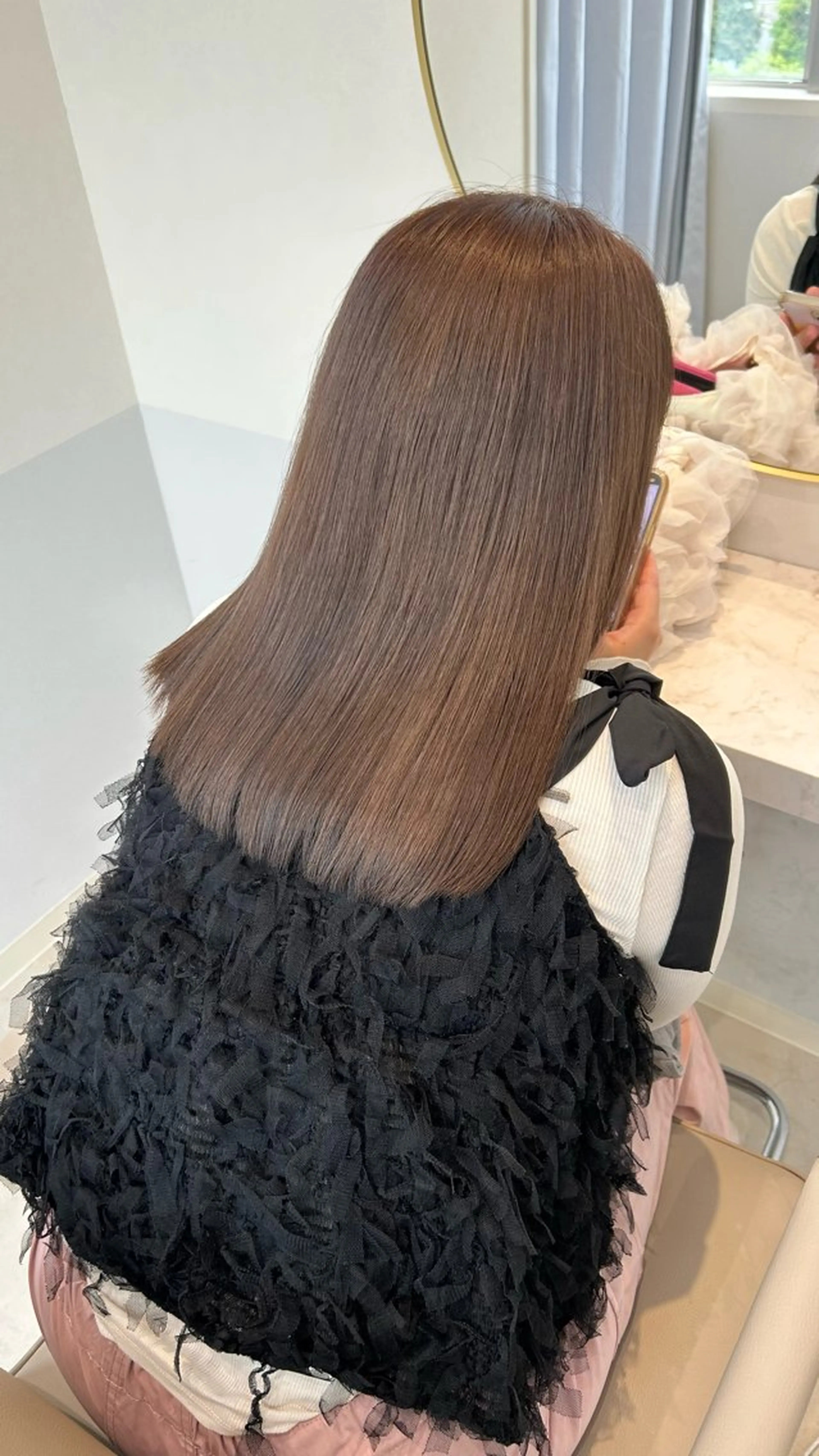 セミロング カラー ヘアカラー トリートメント Eleanor枚方店 店長　飛鳥　薫のヘアスタイル