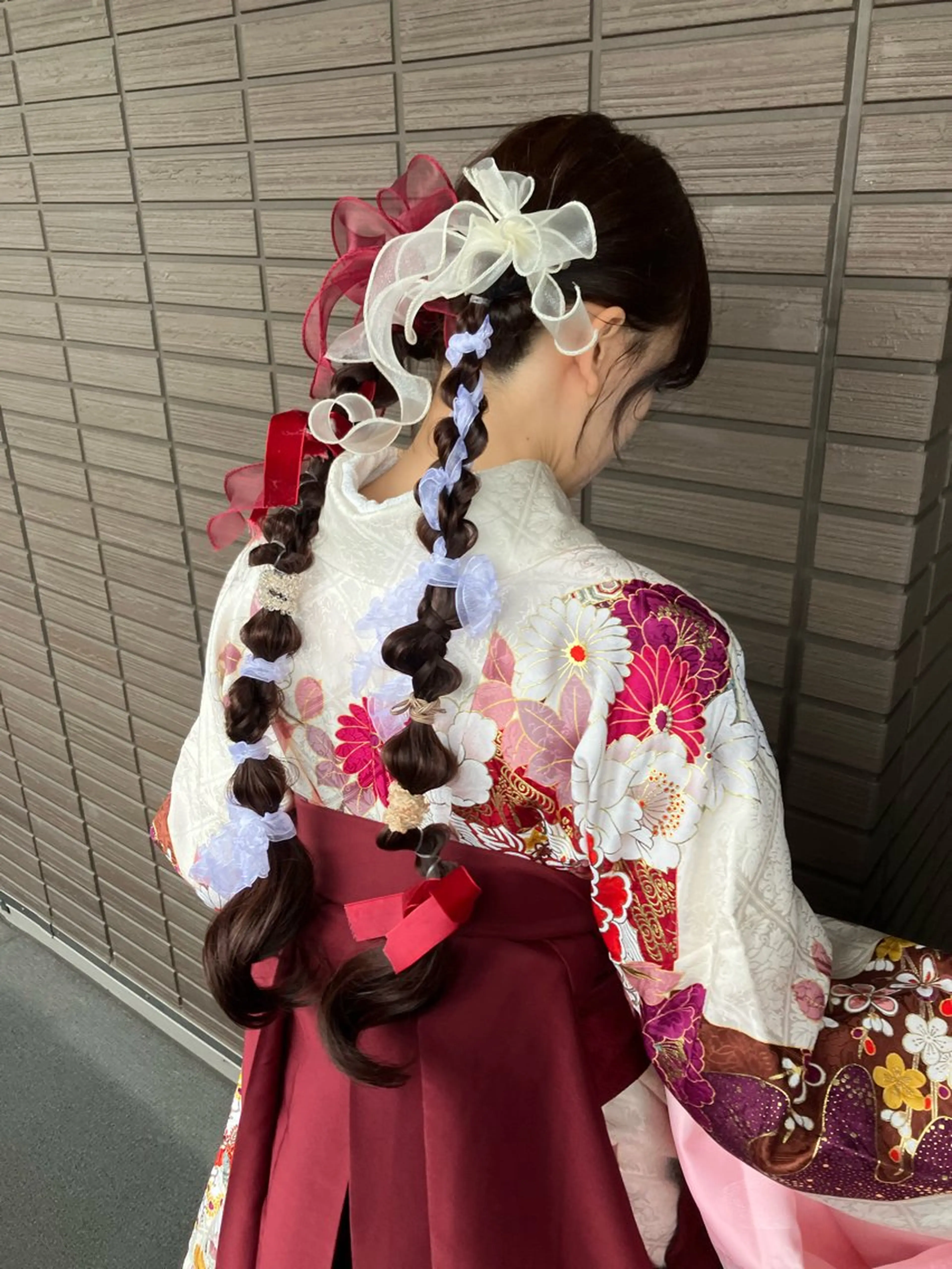 ヘアアレンジ ボブ エクステ ツボイ マホのヘアスタイル