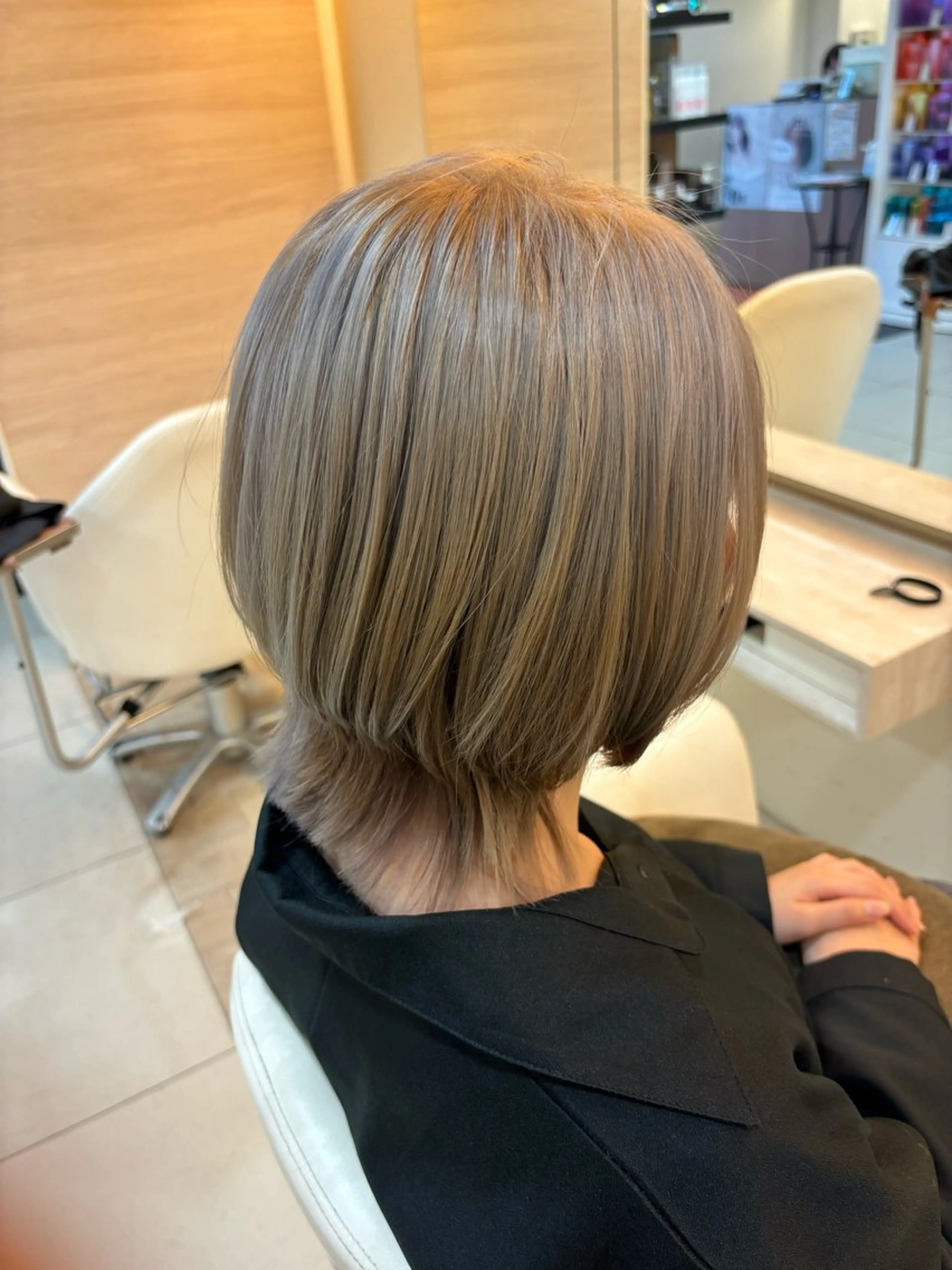 ショート カラー パーマ ヘアアレンジ メンズ キッズ アップバング センターパート メンズハイライト カルマパーマ メンズ韓国風 🫧Selene SHOGO🫧のヘアスタイル