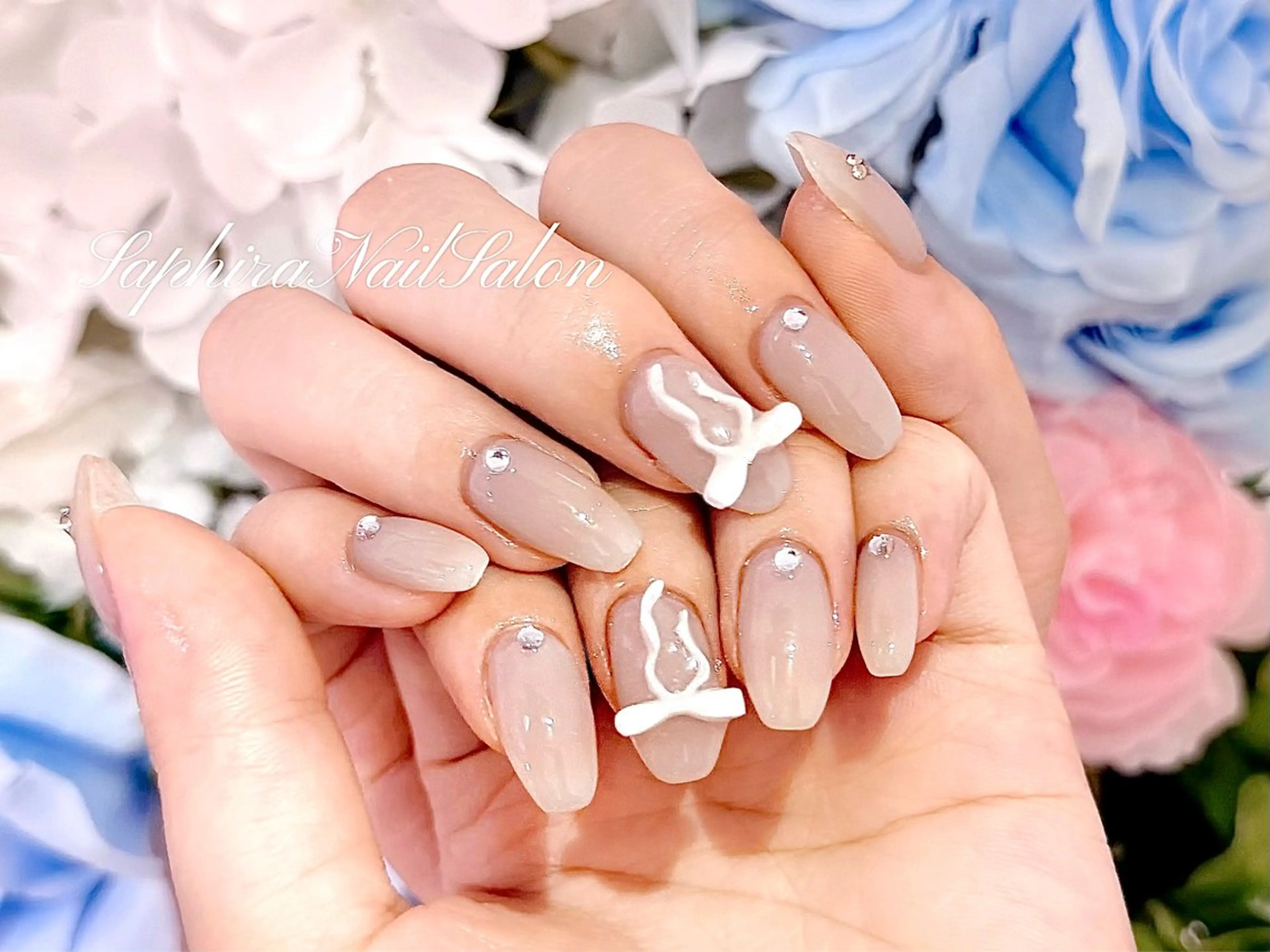 カラー ハンドネイル Saphiraネイル サロン錦糸町のネイルデザイン
