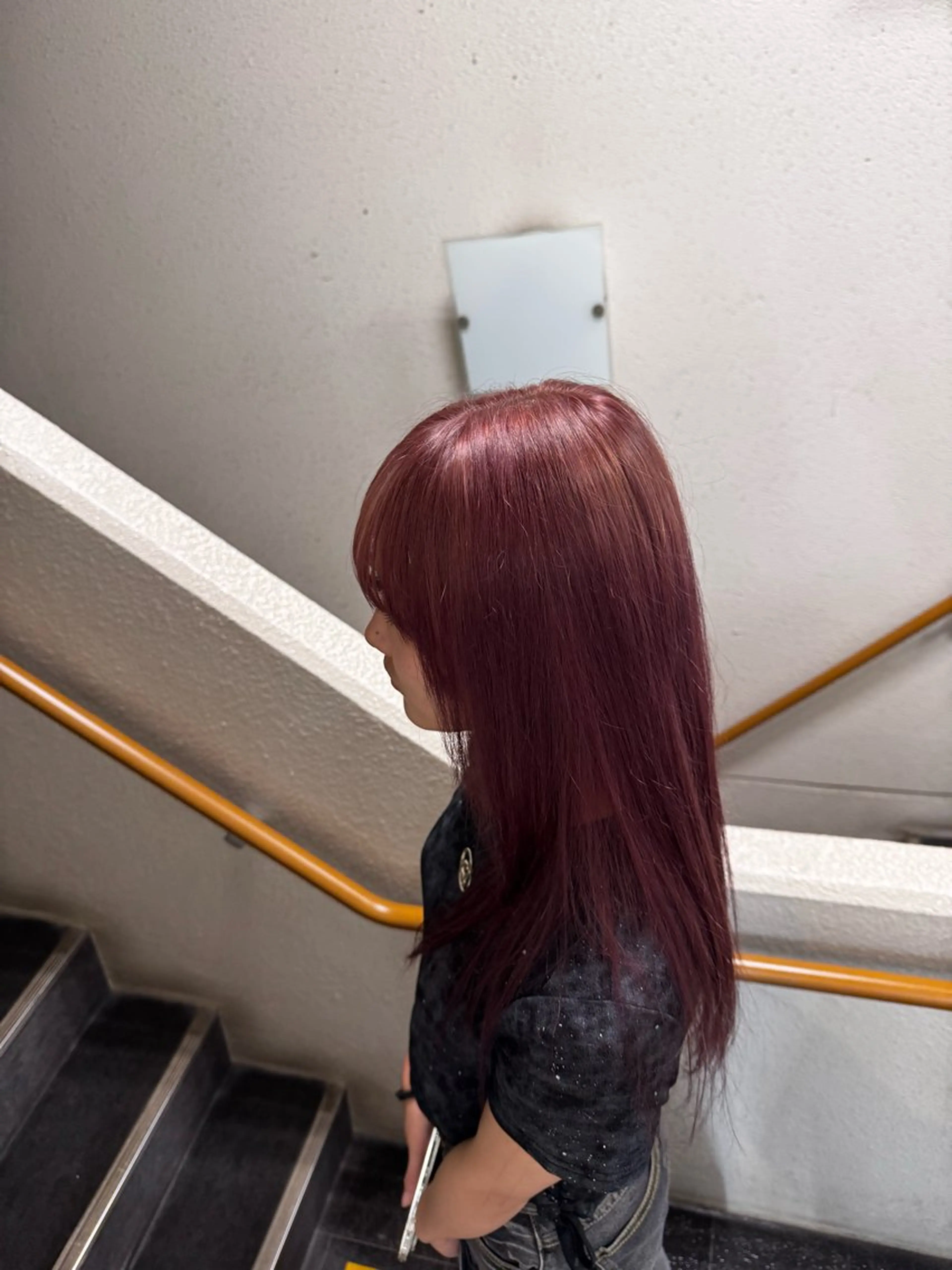 ミディアム 縮毛矯正 ブリーチカラー✨ じょあ☆のヘアスタイル