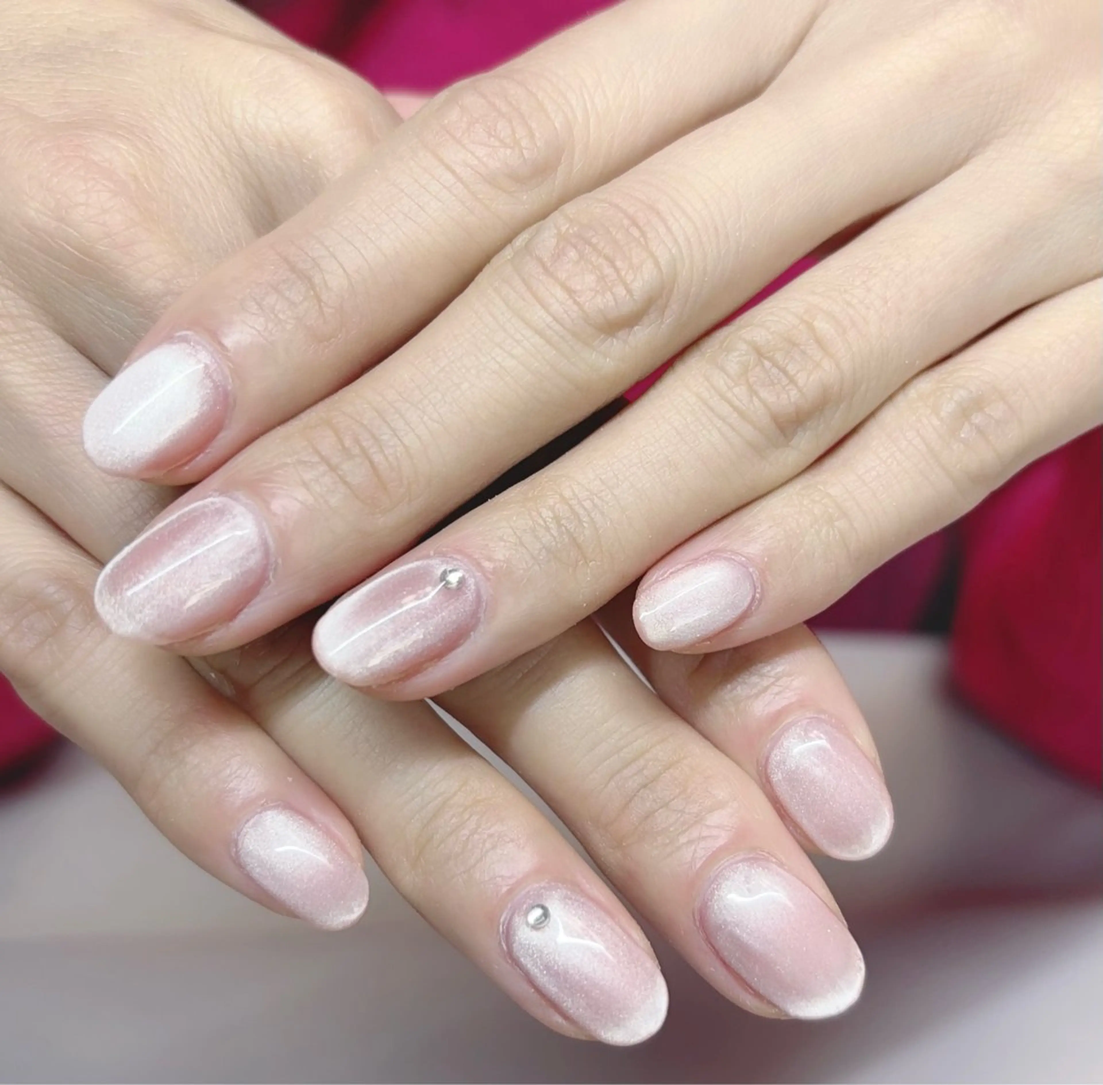 ネイル アートネイル オーロラネイル ジェルネイル ガーリー キラキラネイル Rika Nail salon 1のネイルデザイン