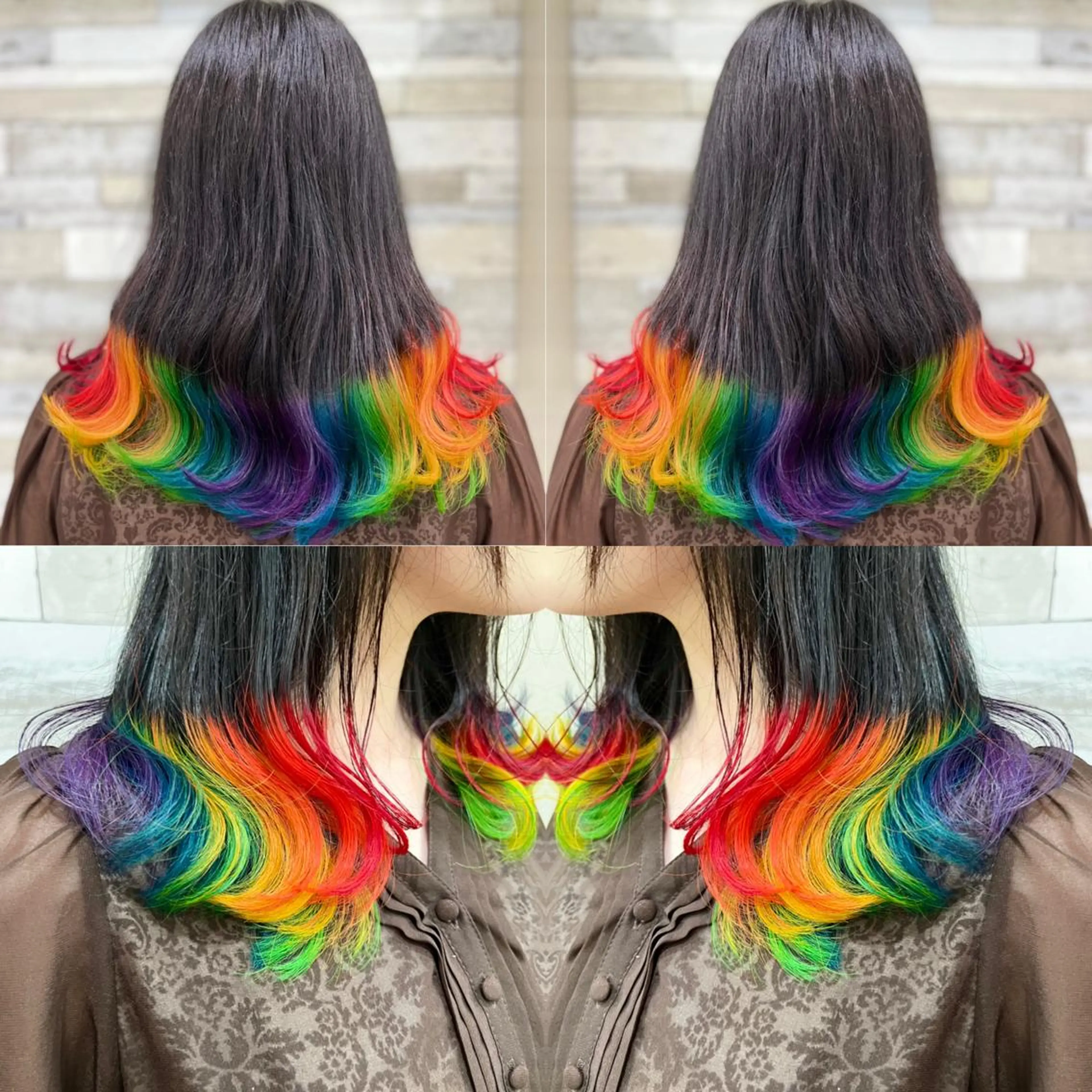 セミロング カラー ヘアカラー トリートメント 🌈推し色派手髪 ハイトーンShinの眉毛・アイブロウイメージ