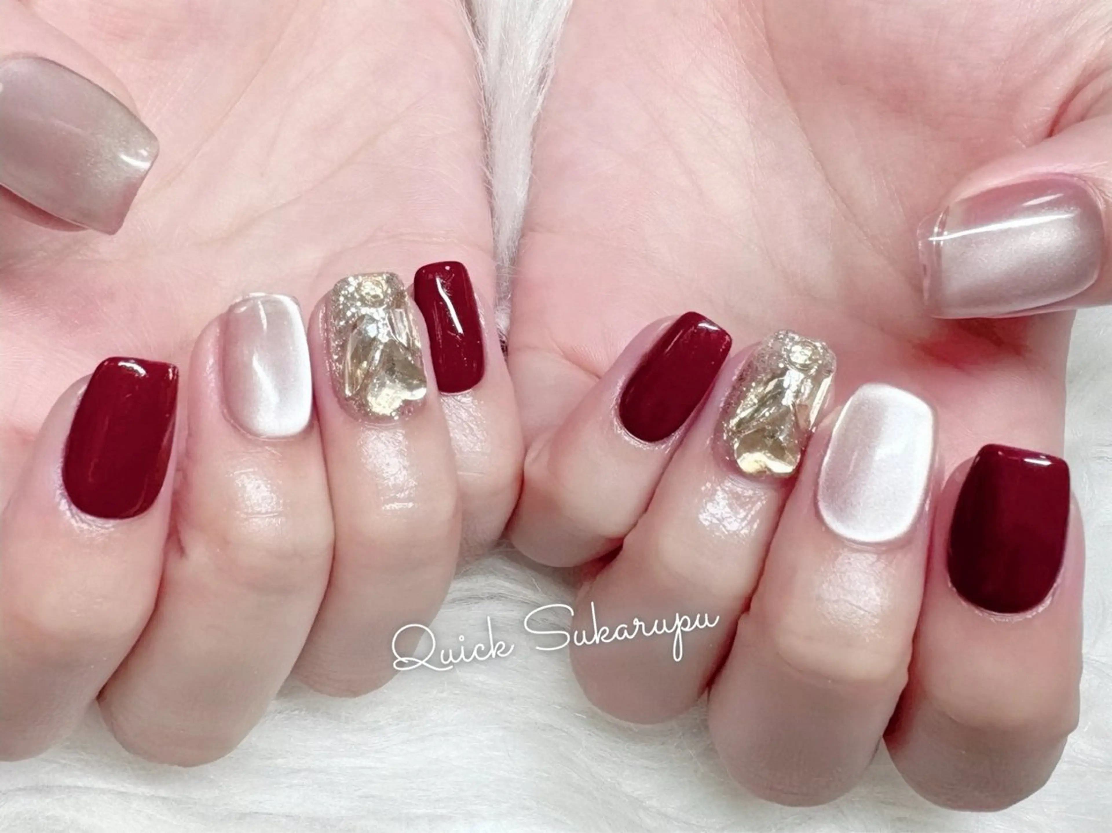 ネイル ハンドネイル Quick Sukarupu 池袋東口【チップ長さだし専門店】所属・Quick Sukarupu池袋のネイルデザイン
