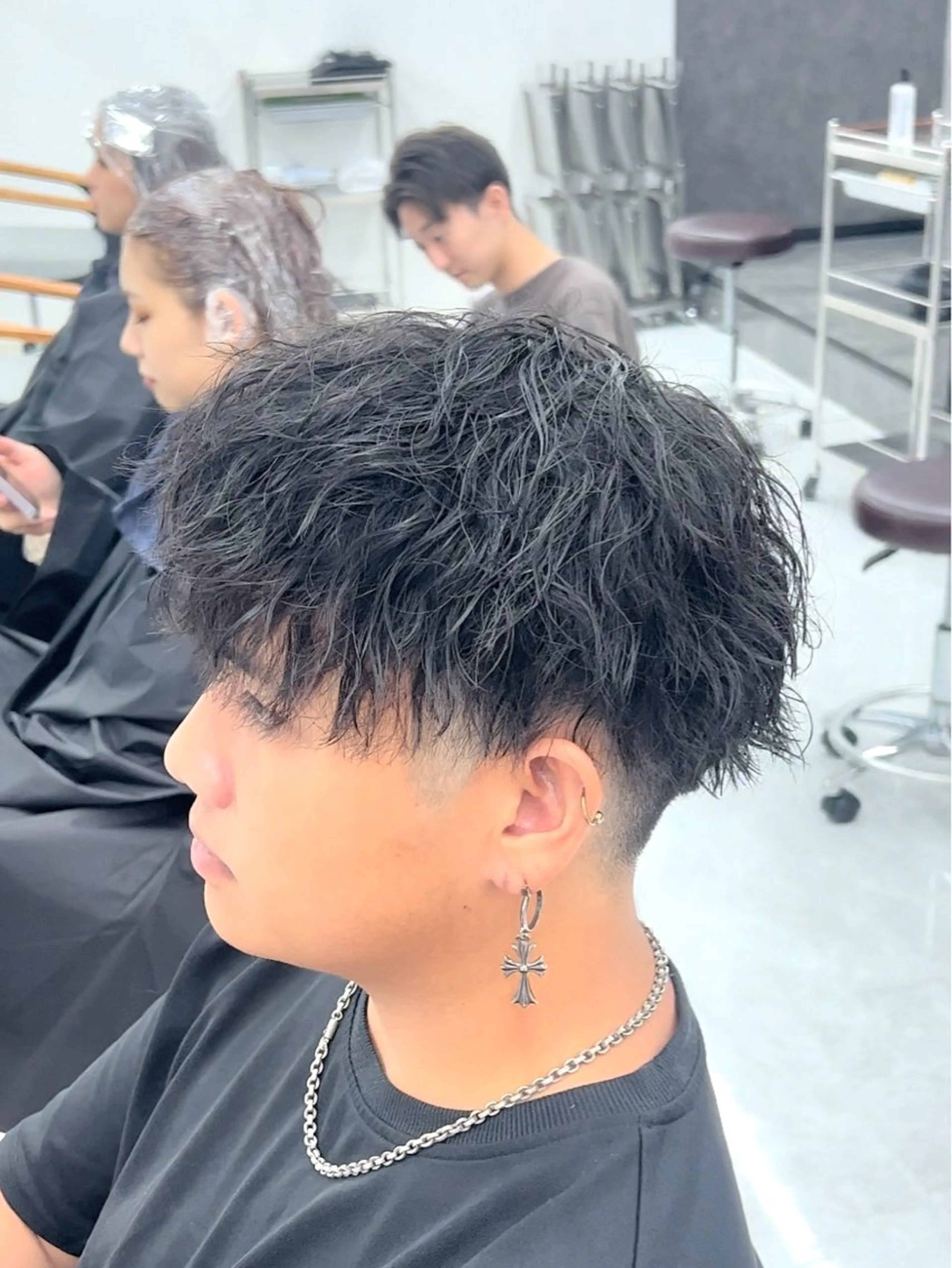 ショート パーマ ヘアアレンジ メンズ メンズパーマ カット パーマ フウト/メンズカット /メンズパーマのヘアスタイル