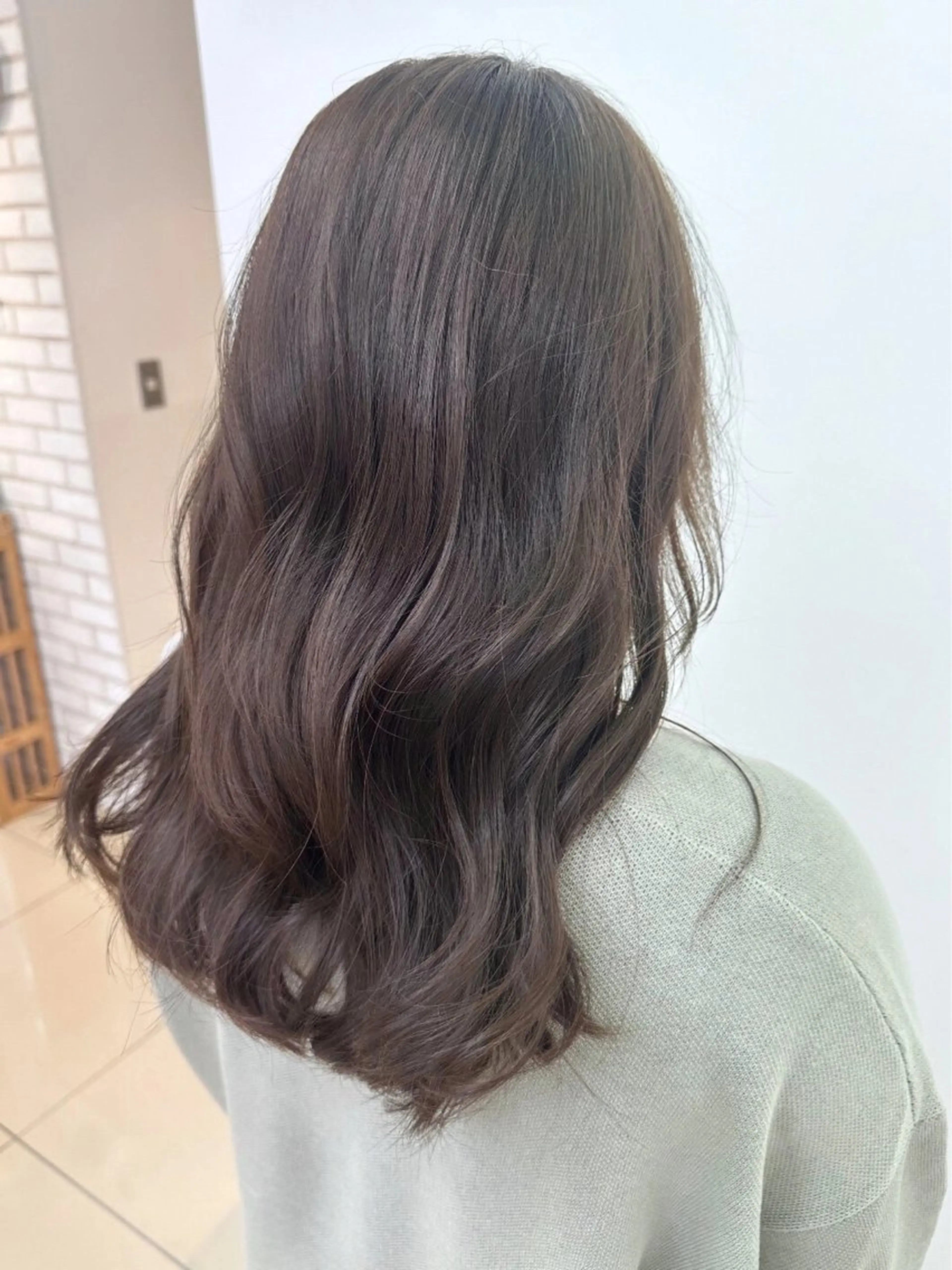 セミロング カラー 柔らか透明感カラー/ 内田圭祐のヘアスタイル