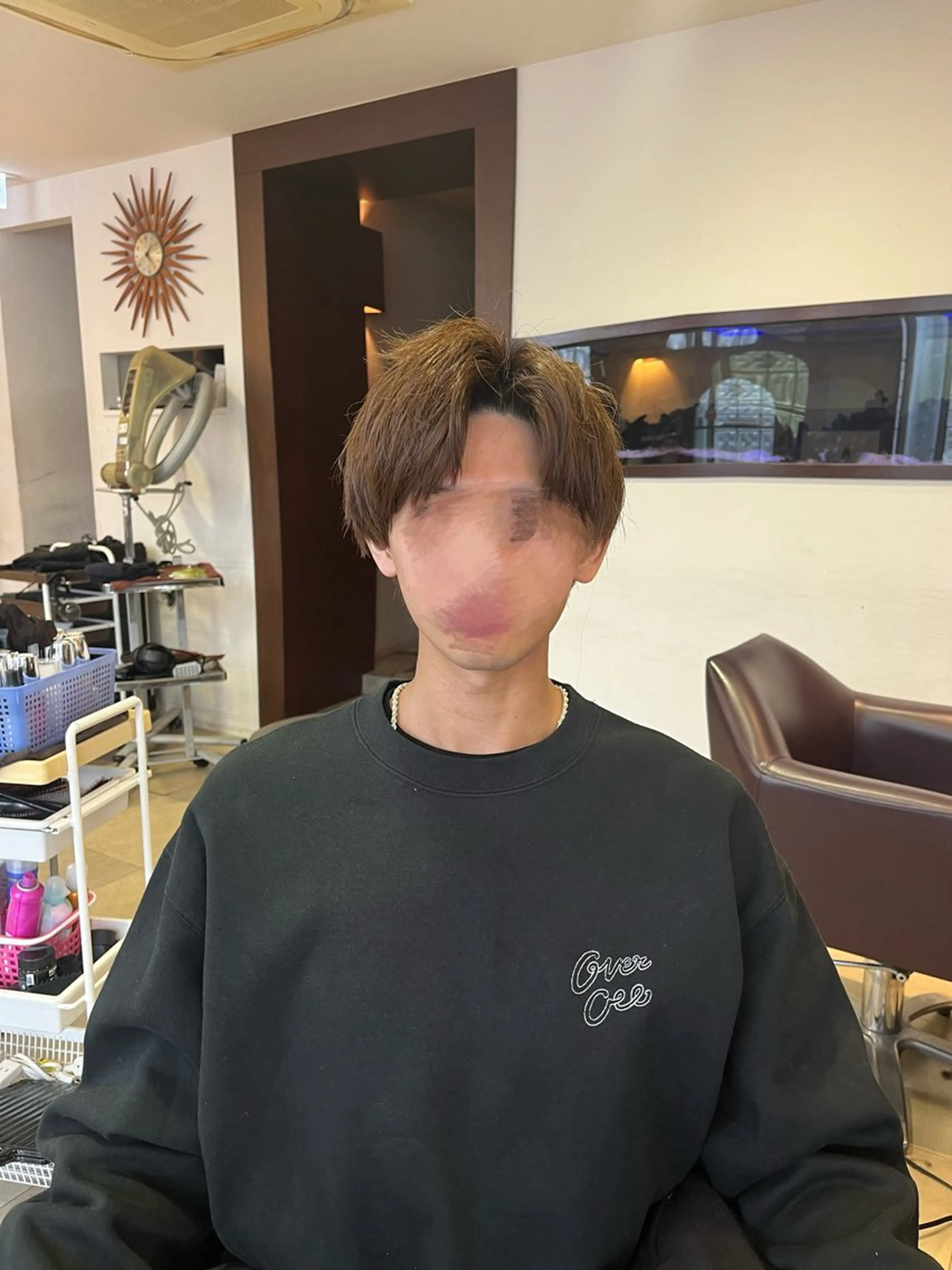 カラー メンズ ベージュカラー カット ヘアカラー トリートメント カットが上手い 💇‍♂🌸サク🌸のヘアスタイル