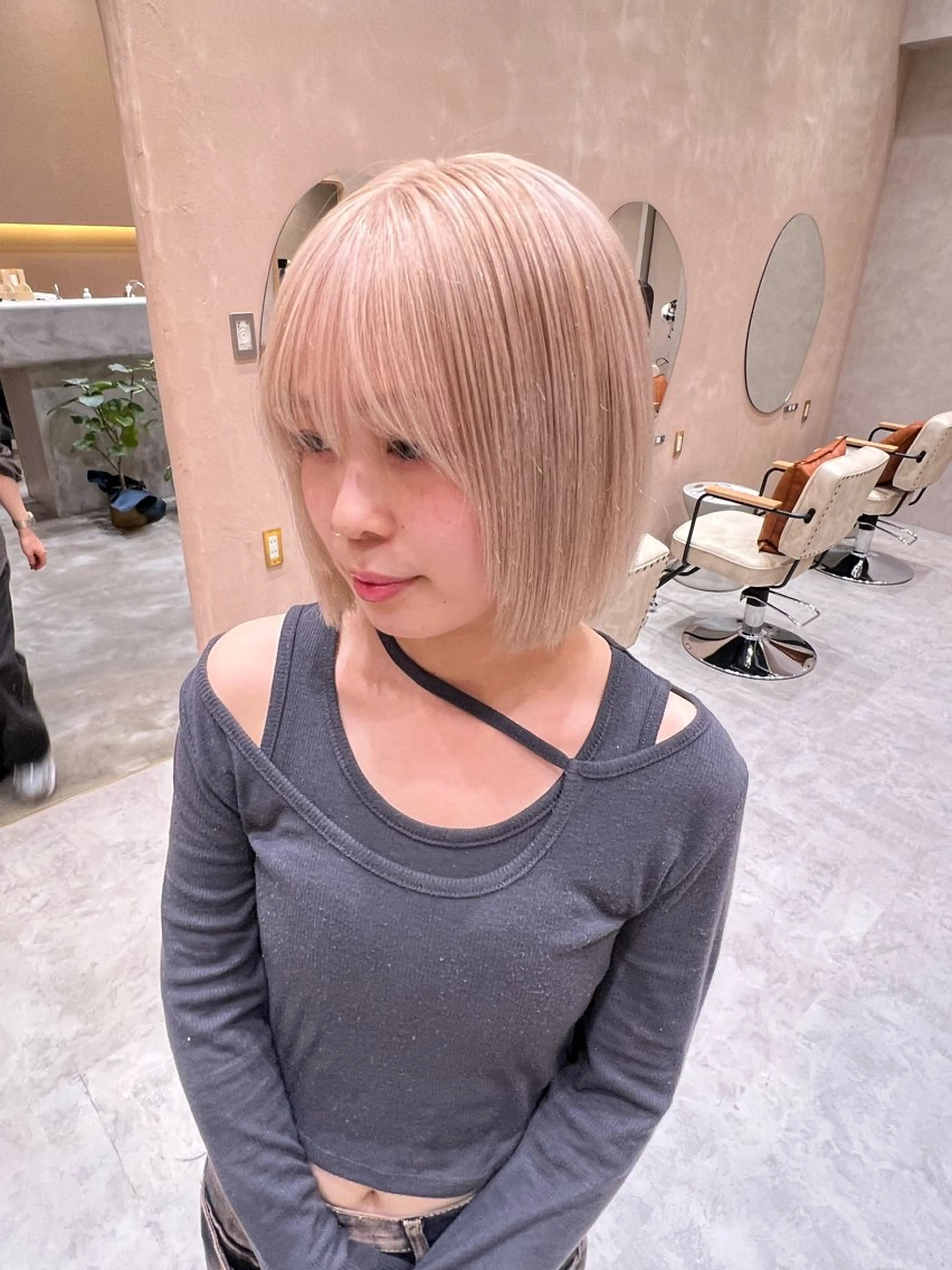 ショート カラー レイヤー/柔らか 透明感カラー/ゆきなのヘアスタイル