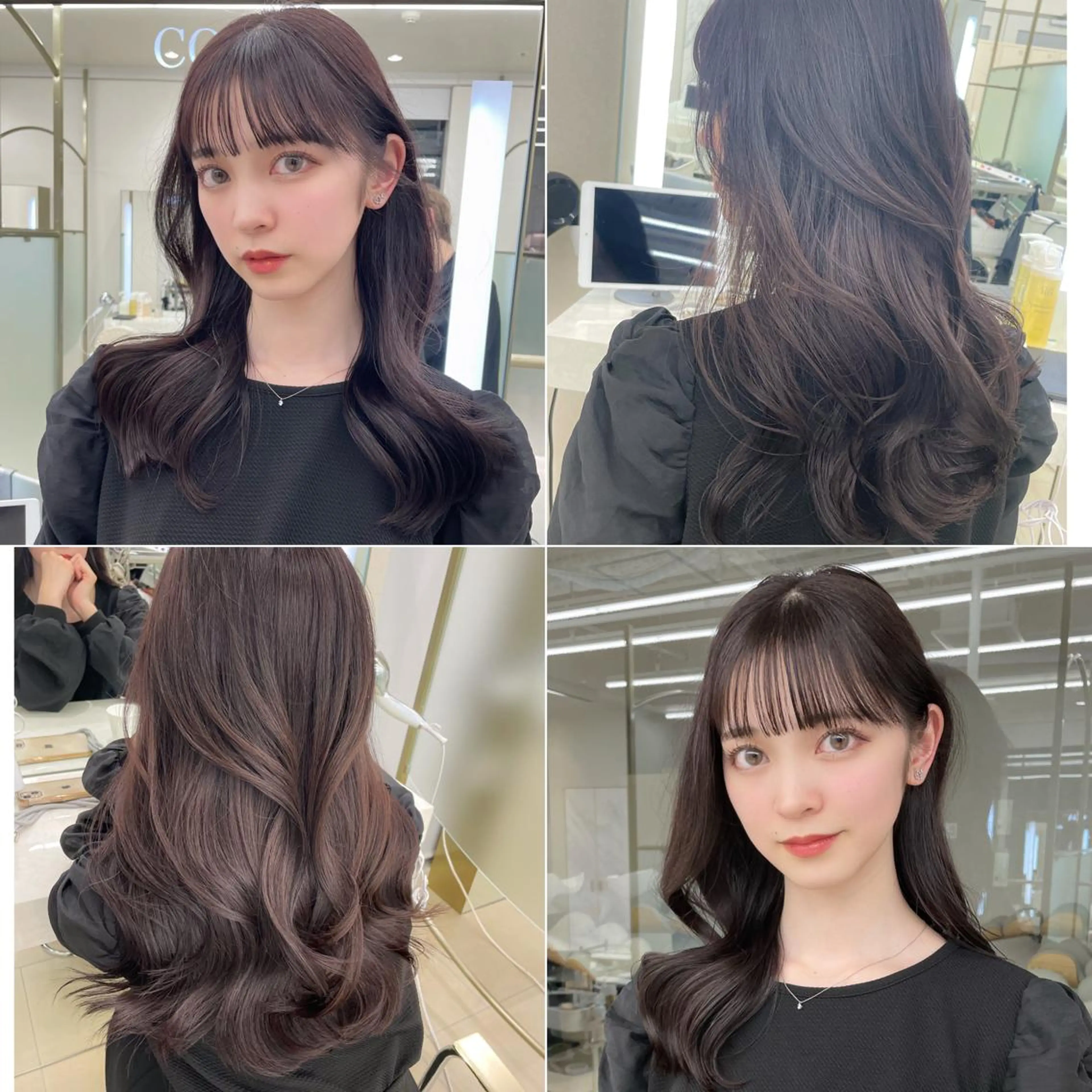 セミロング カラー COA GINZA 空也/前髪/顔まわりのヘアスタイル