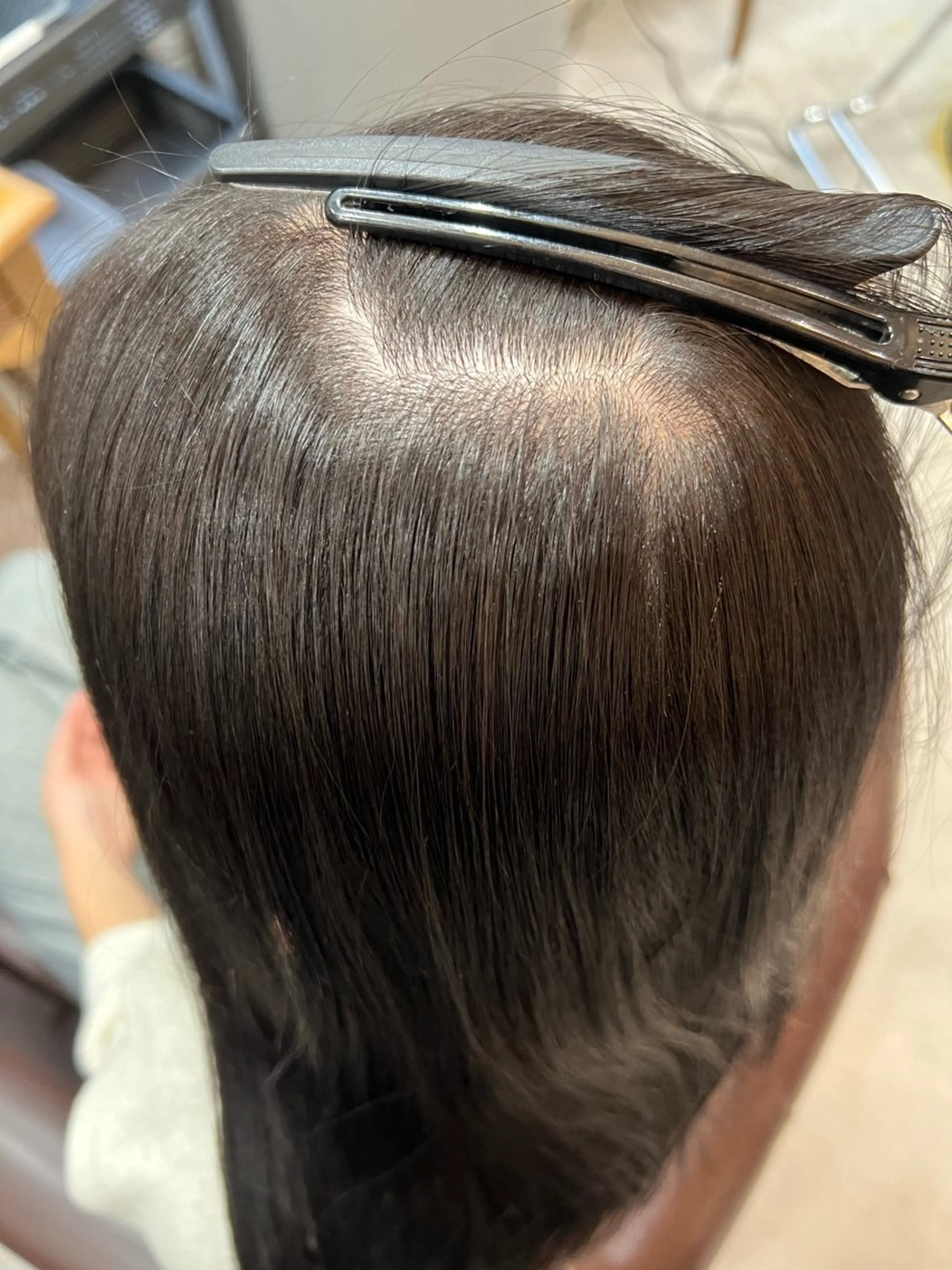ロング カット 縮毛矯正 トリートメント 髪質改善ストレート Kantaのヘアスタイル