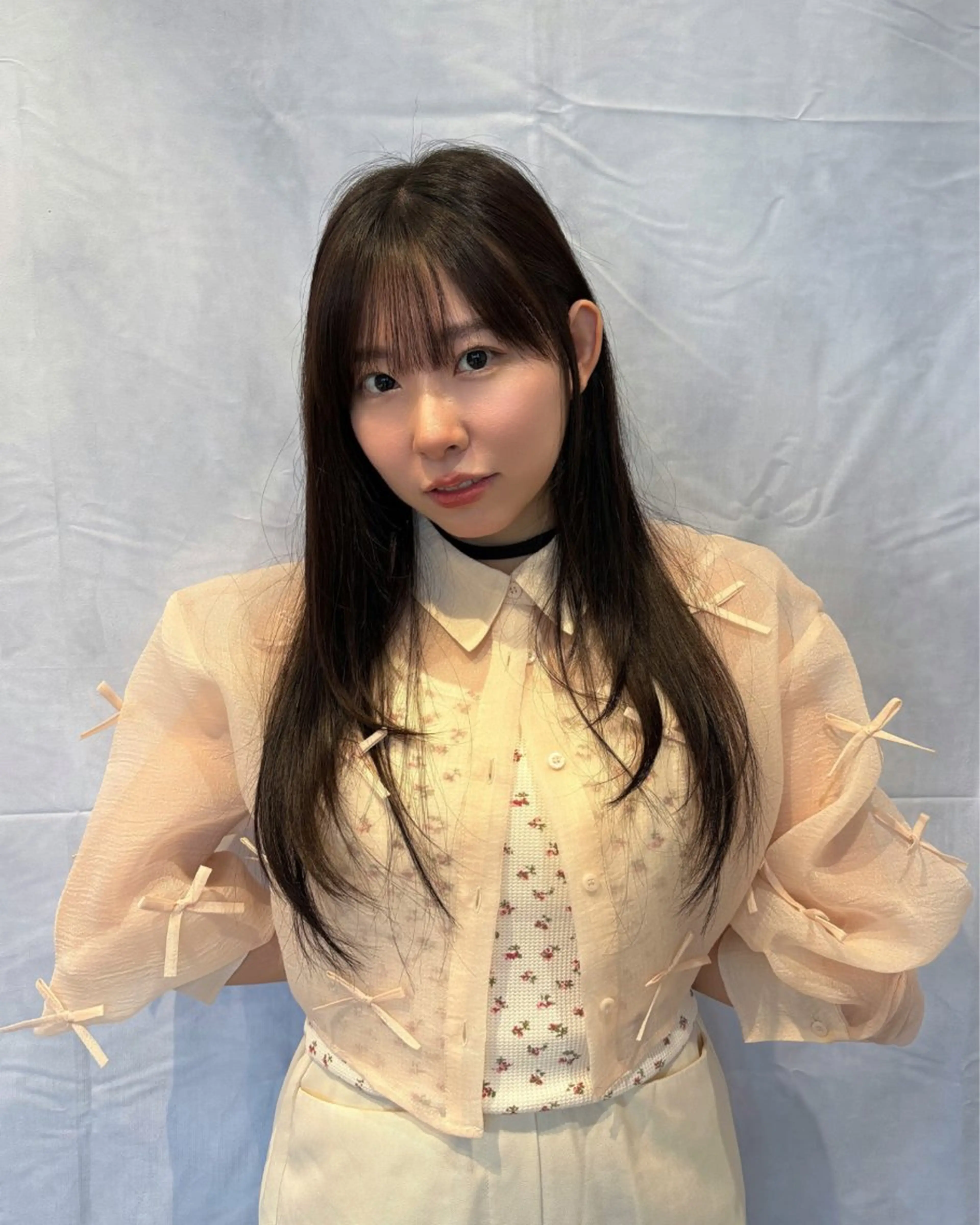 ロング レイヤーカット カット ヘアカラー トリートメント ブリーチなしWカラー レイヤー/Rickyのヘアスタイル