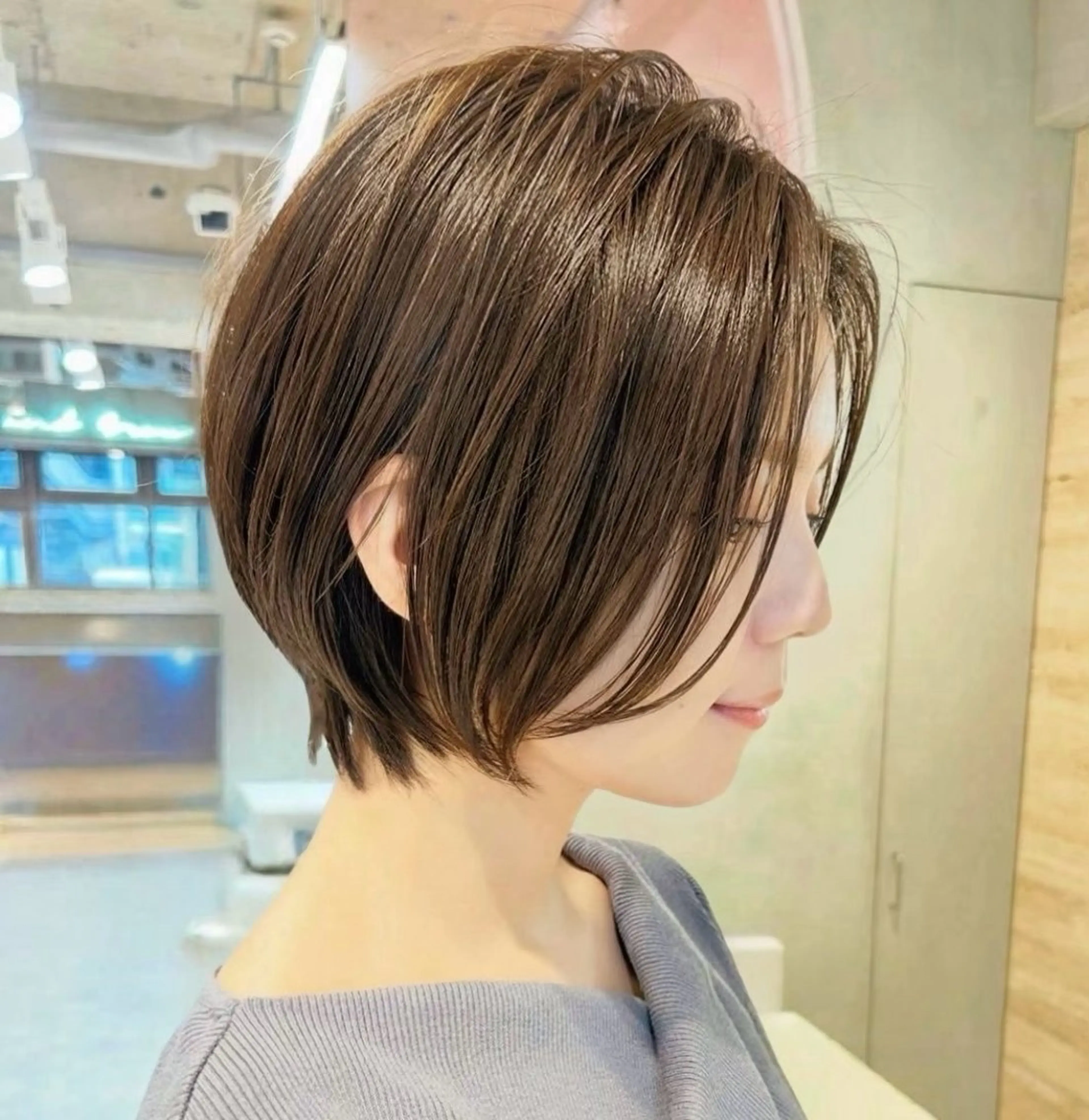 ショート ショートボブ ボブ ショートヘア 巻ける縮毛矯正/ボブ 小顔カット大和田拓夢のヘアスタイル