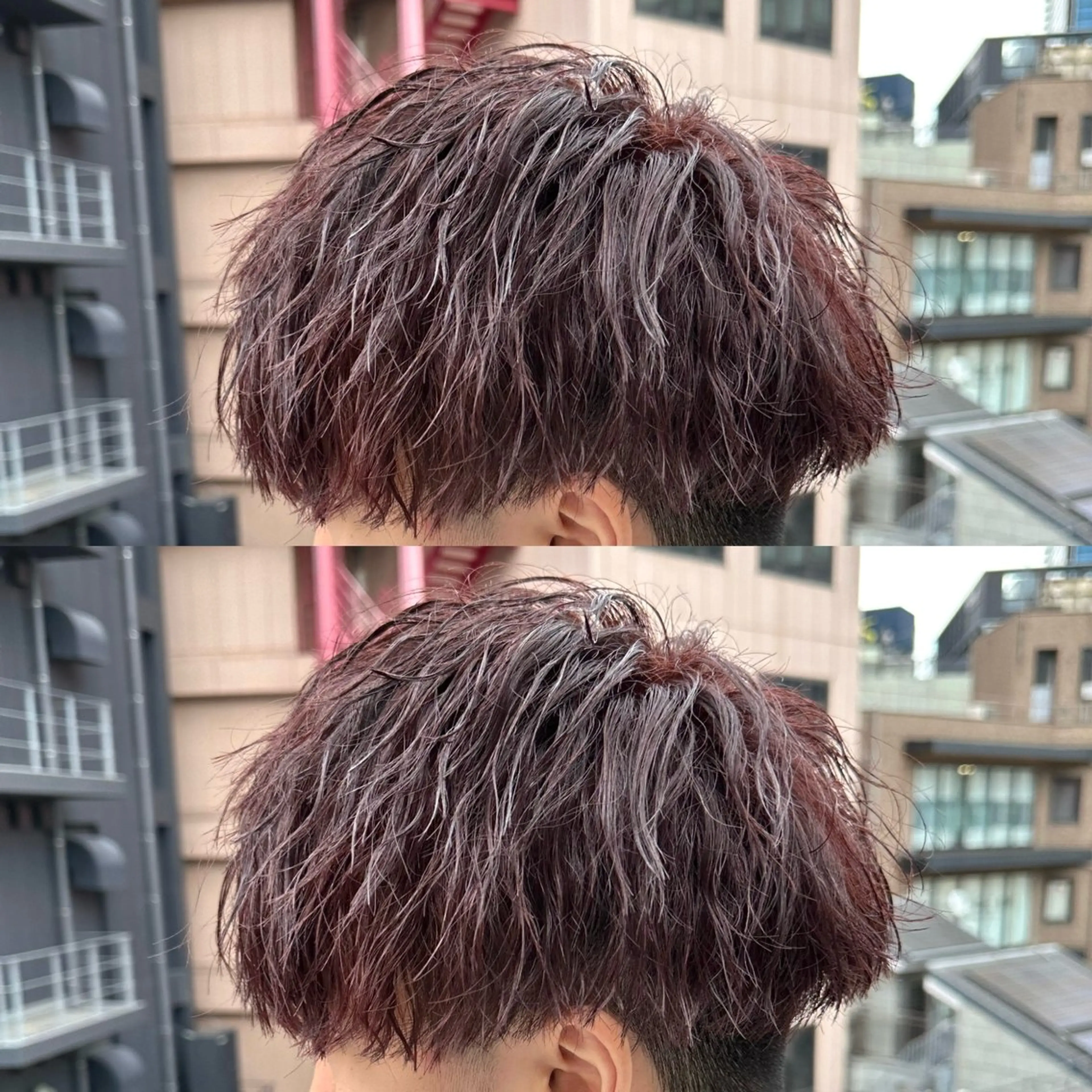 カラー パーマ メンズ メンズパーマ 梅田中崎町メンズ 美容師ユースケのヘアスタイル