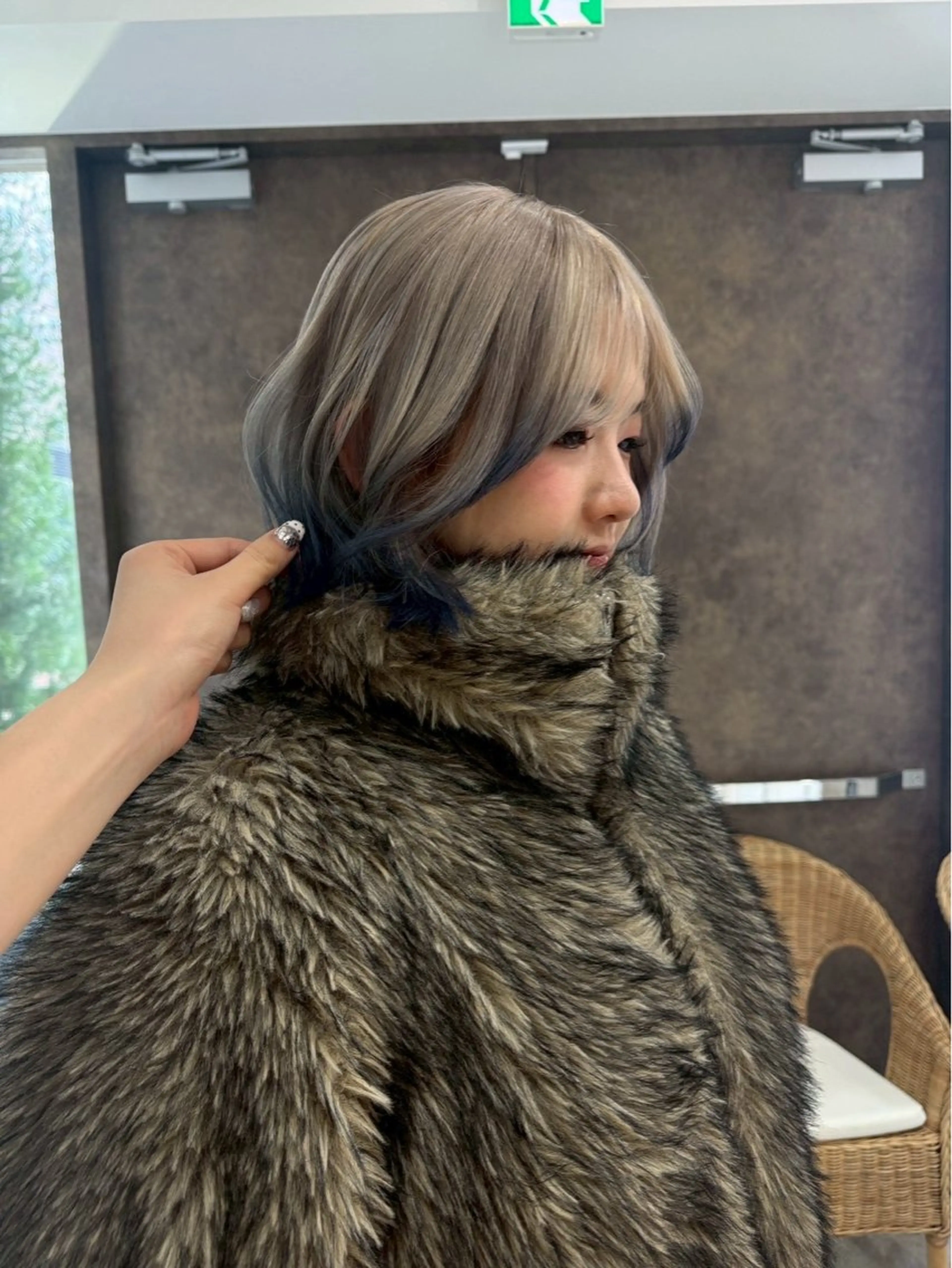 ミディアム カラー 縮毛矯正／韓国ヘア AO俊介🌐のヘアスタイル