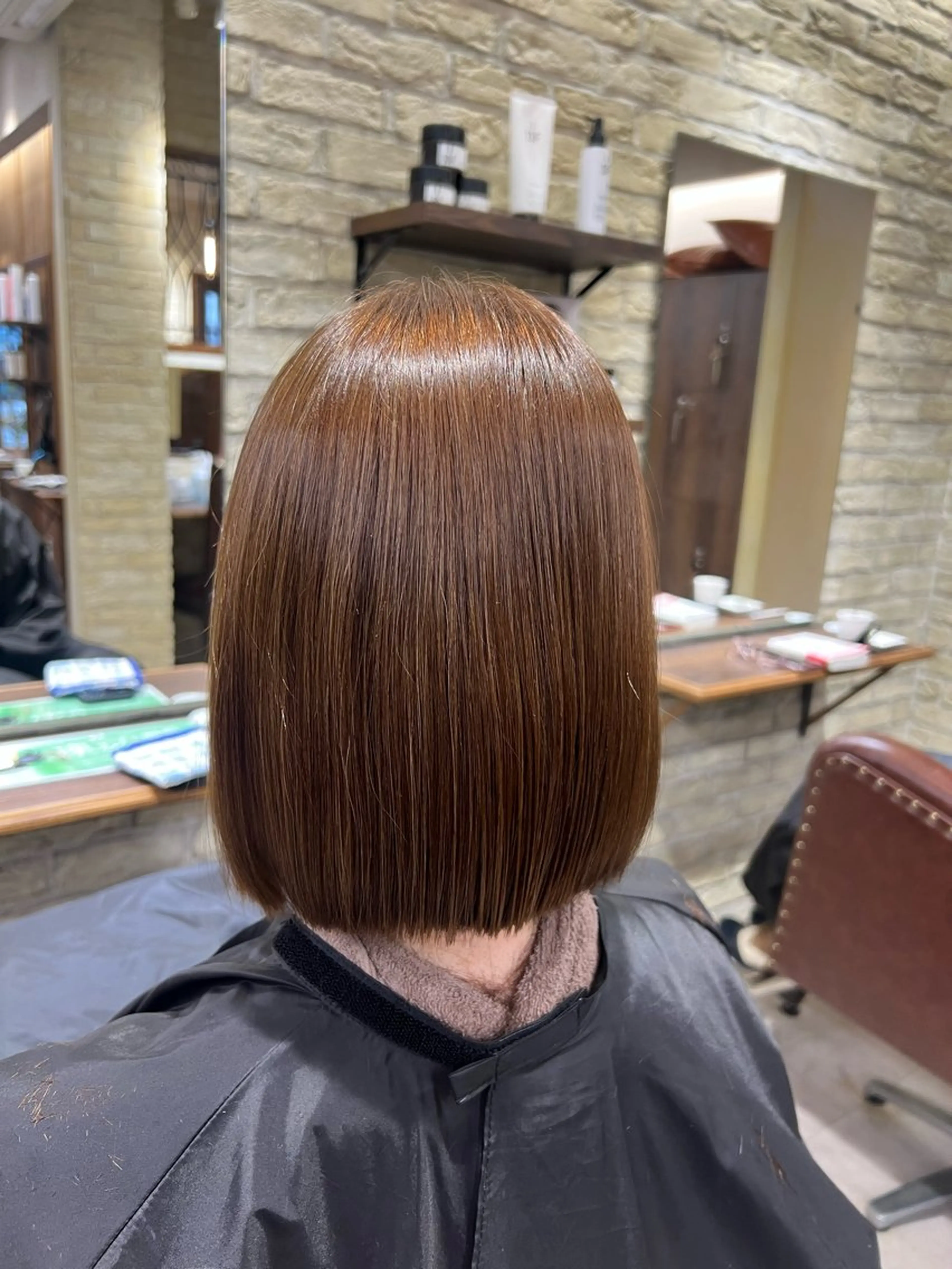 ミディアム 美髪矯正/艶髪 CLUTCH田中海琴のヘアスタイル