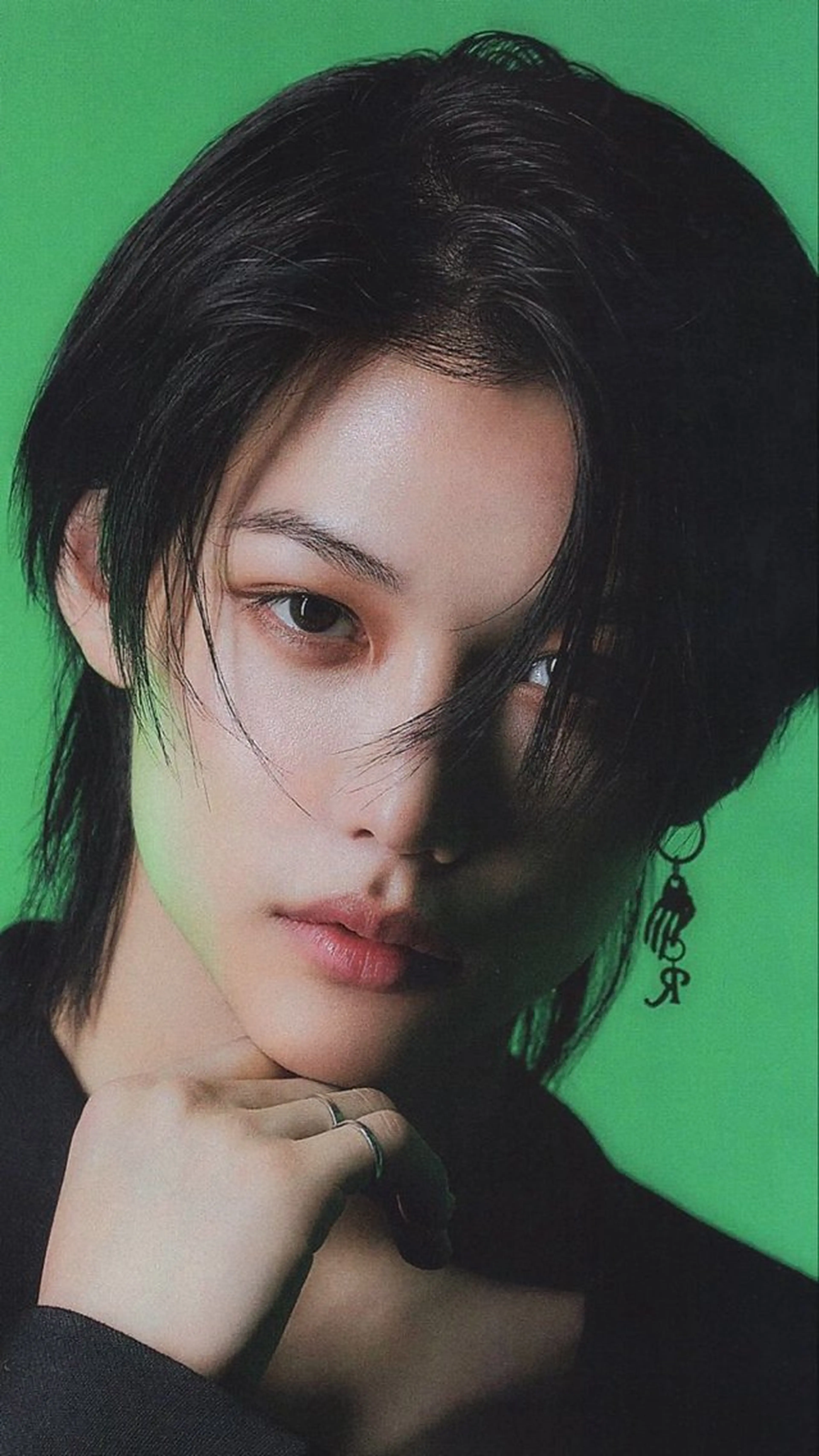 ミディアム パーマ メンズ カット 岡田大志🇰🇷 中/韓メンズヘアのヘアスタイル