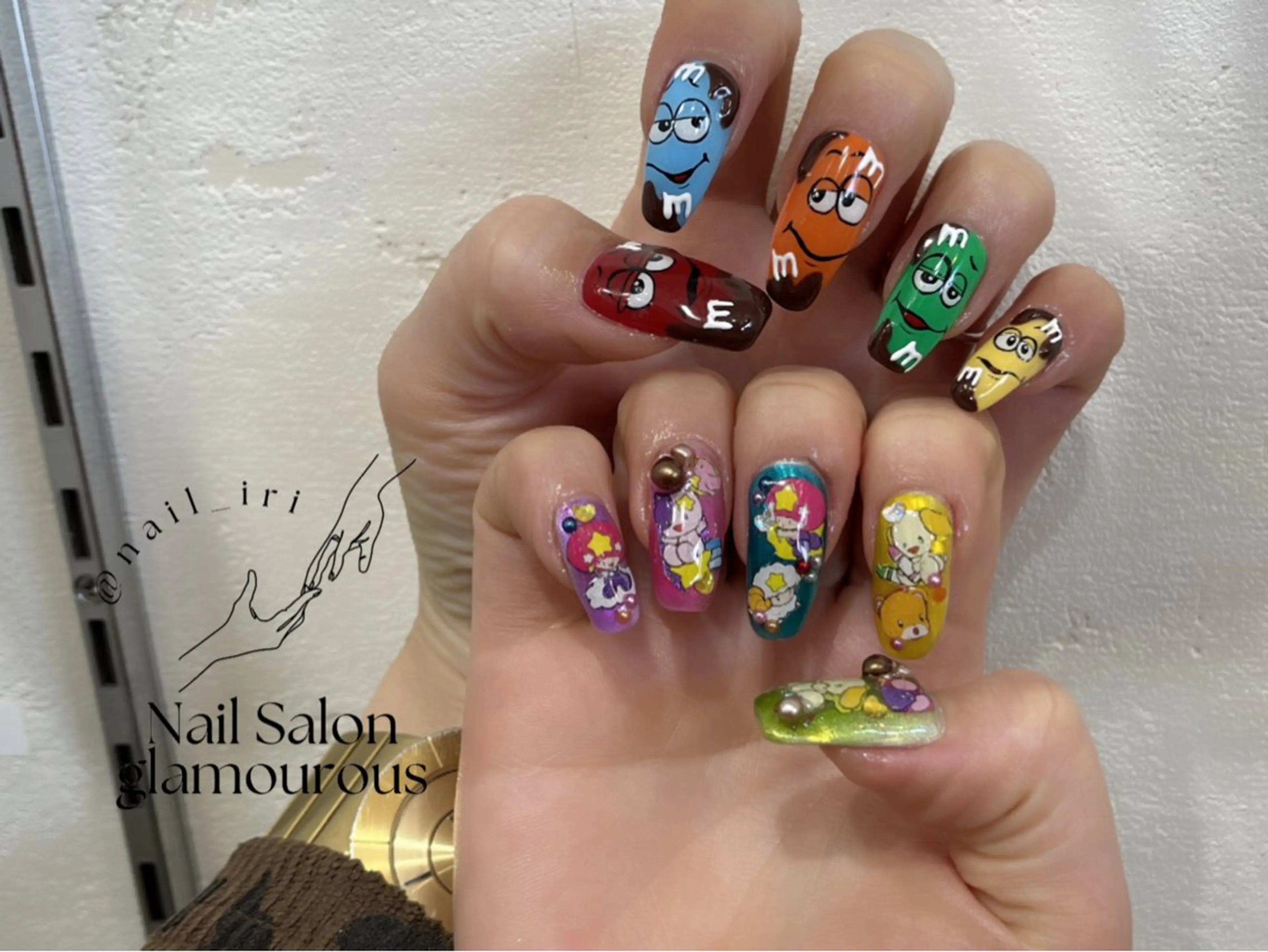 ネイル 持ち込み ハンドネイル 中川 愛理のネイルデザイン