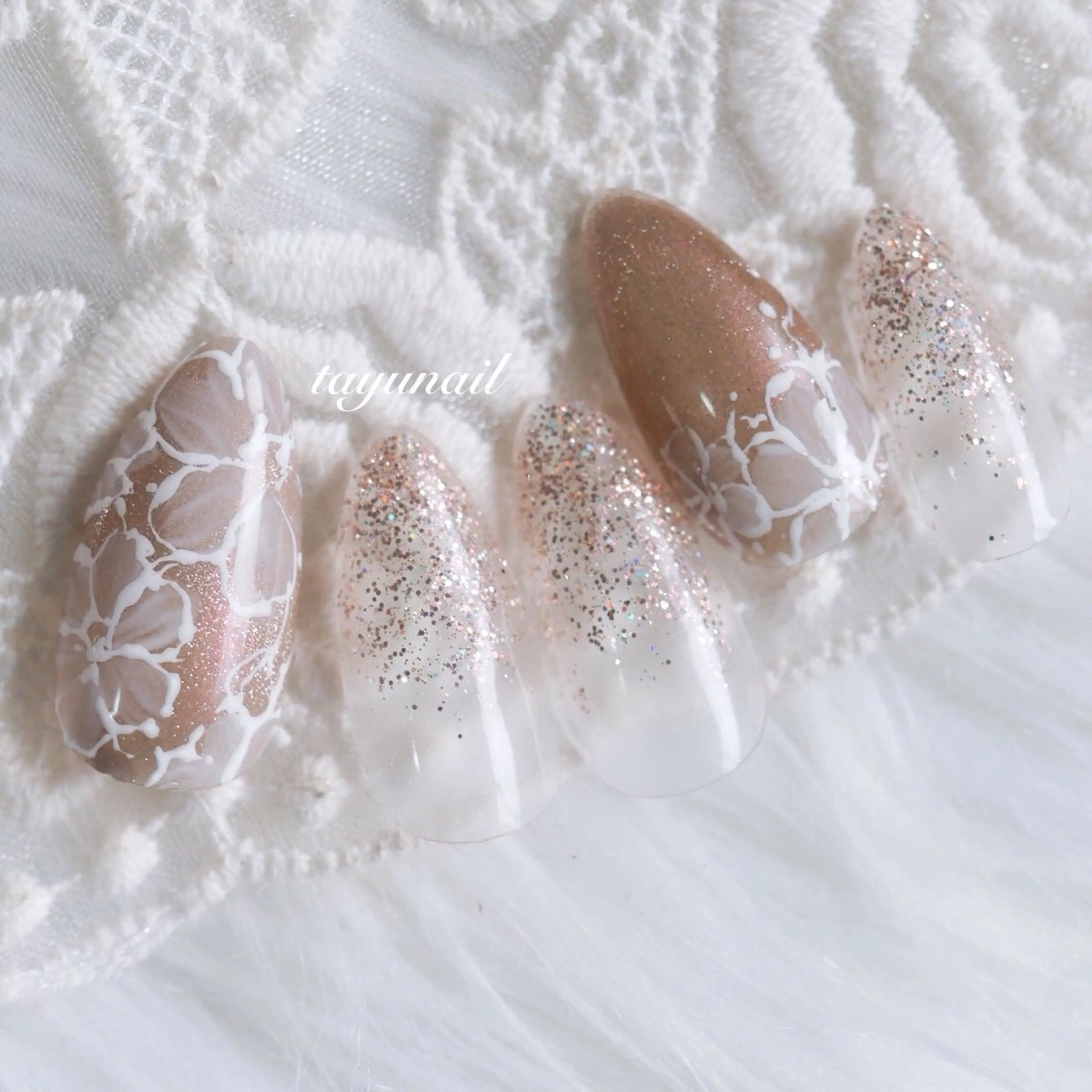 ネイル アートネイル ジェルネイル パラジェル ハンドネイル ネイルサロン 【たゆnail】のネイルデザイン