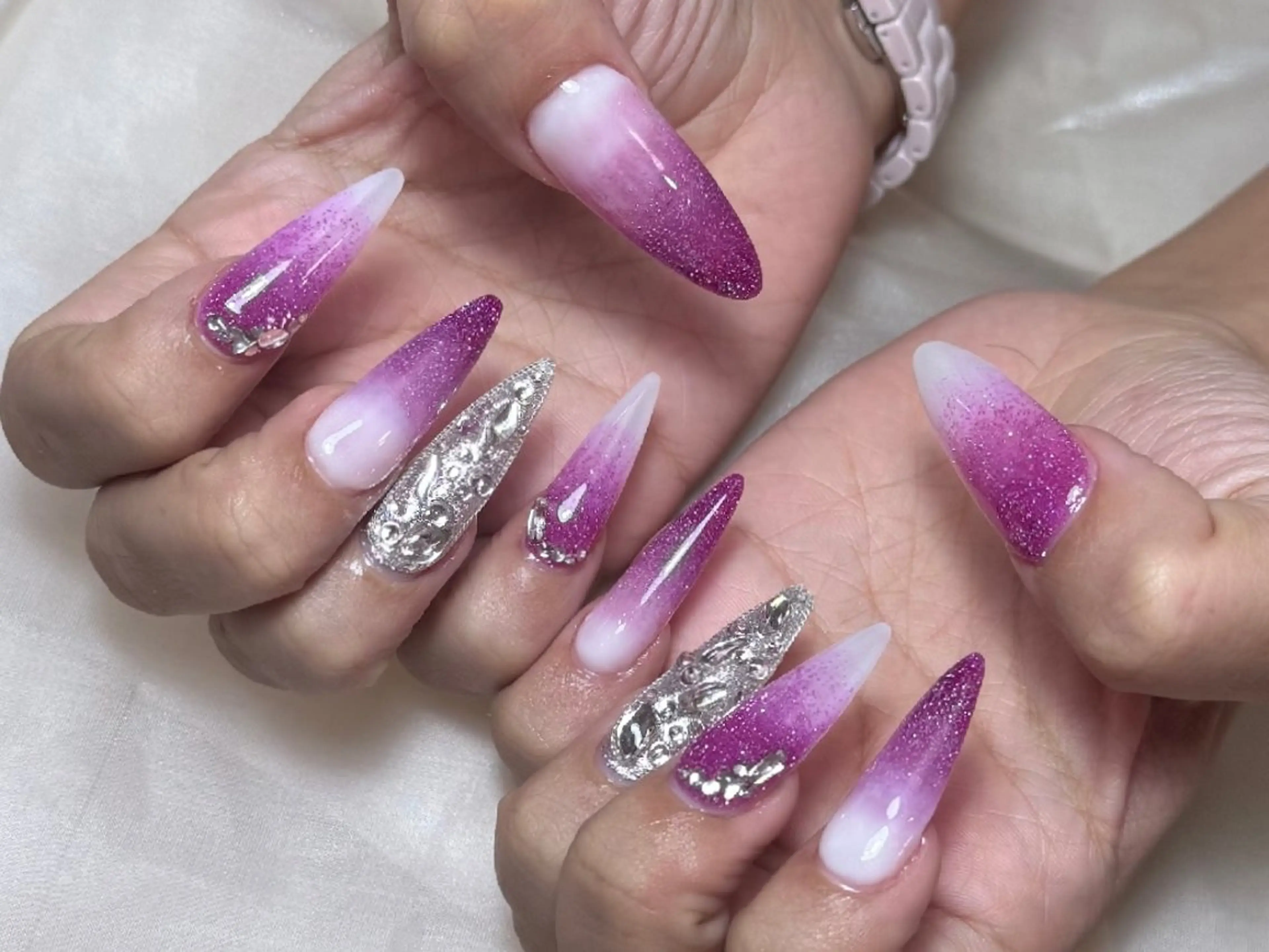ネイル ハンドネイル 💜MIYA nail鶴見店のネイルデザイン