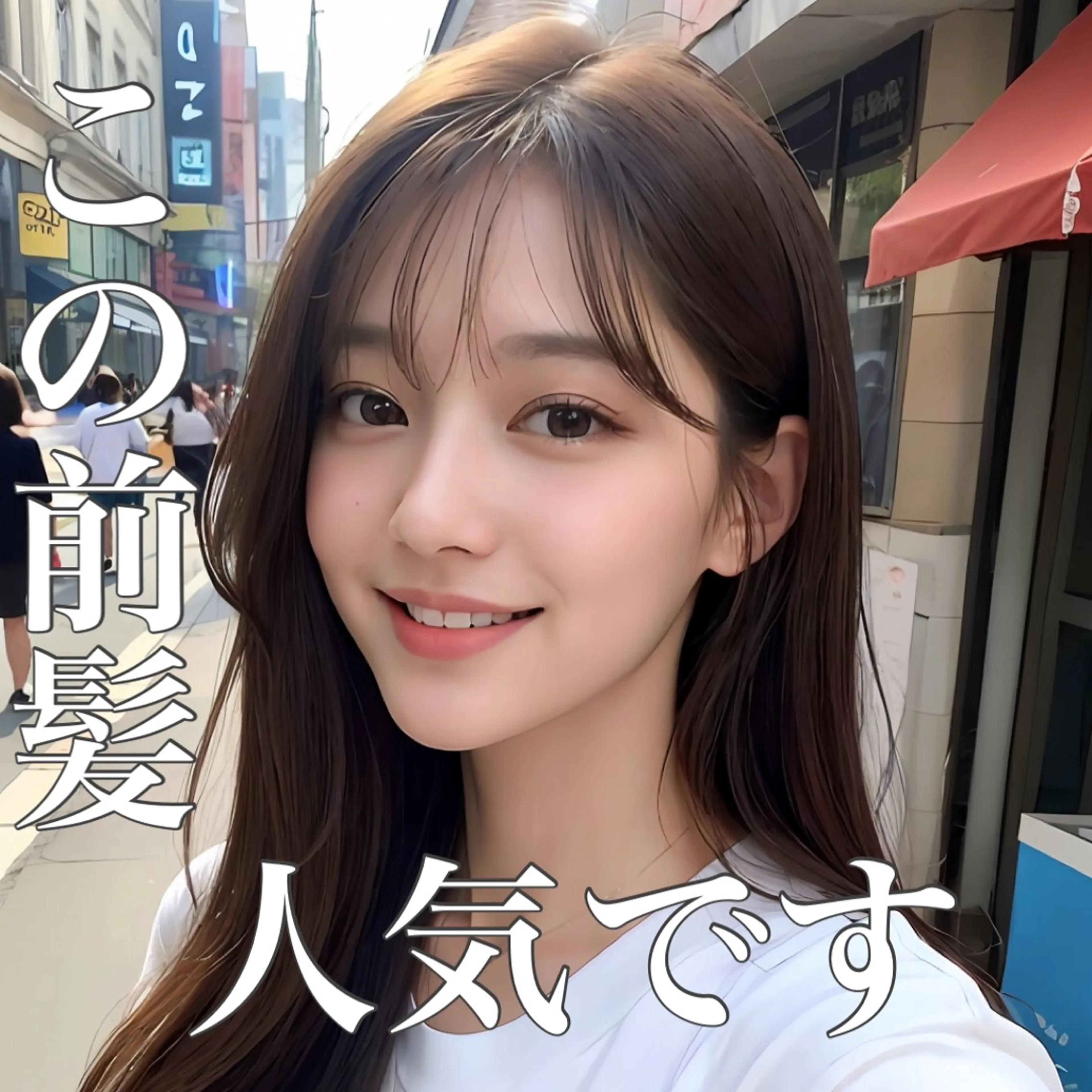 ロング カラー 韓国ヘア♡ 顔まわりカットayaのヘアスタイル