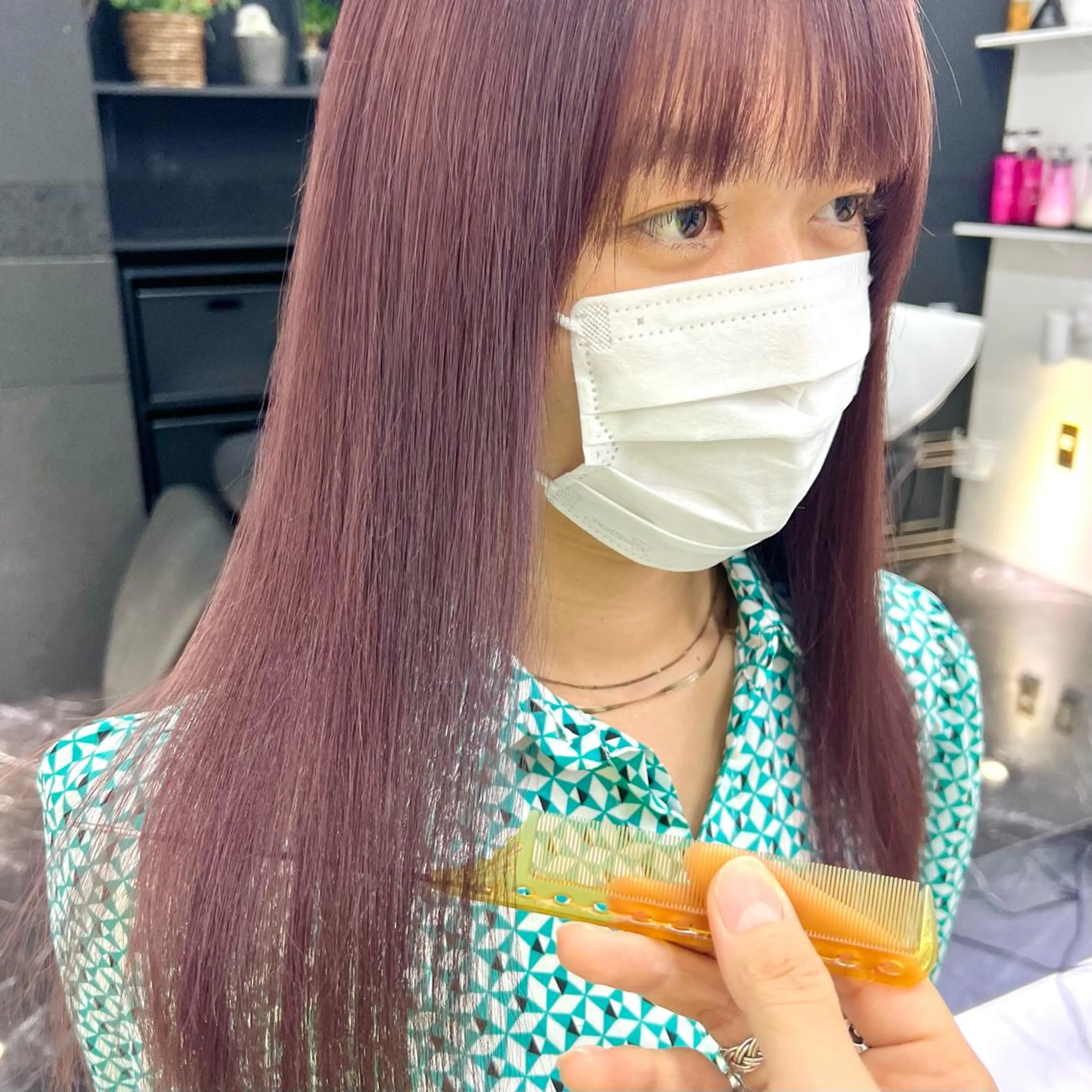 ミディアム カラー ブリーチ ハイトーンカラー ケアブリーチ×ハイト ーン専門/SHOTAのヘアスタイル