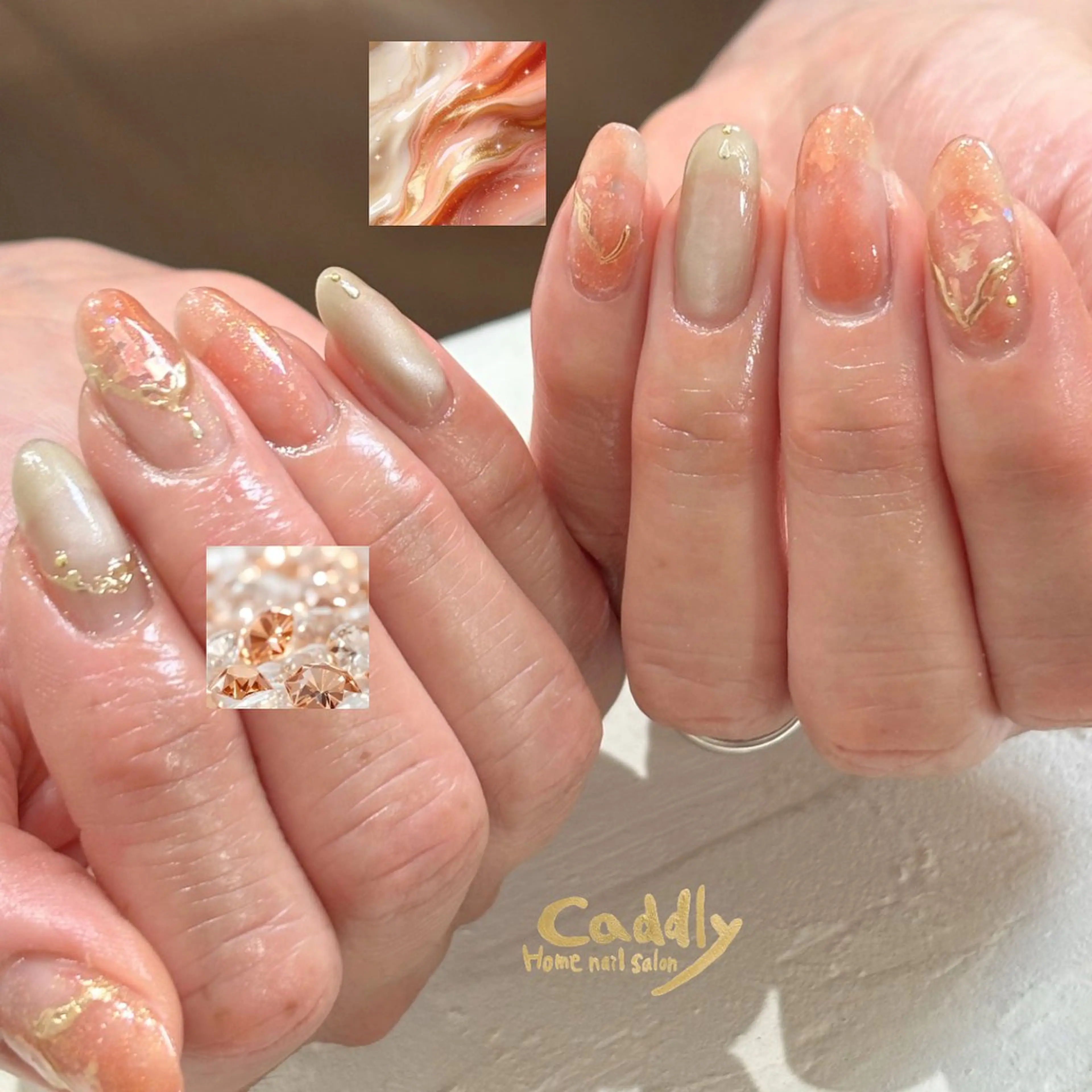 ネイル ハンドネイル caddly naoのネイルデザイン