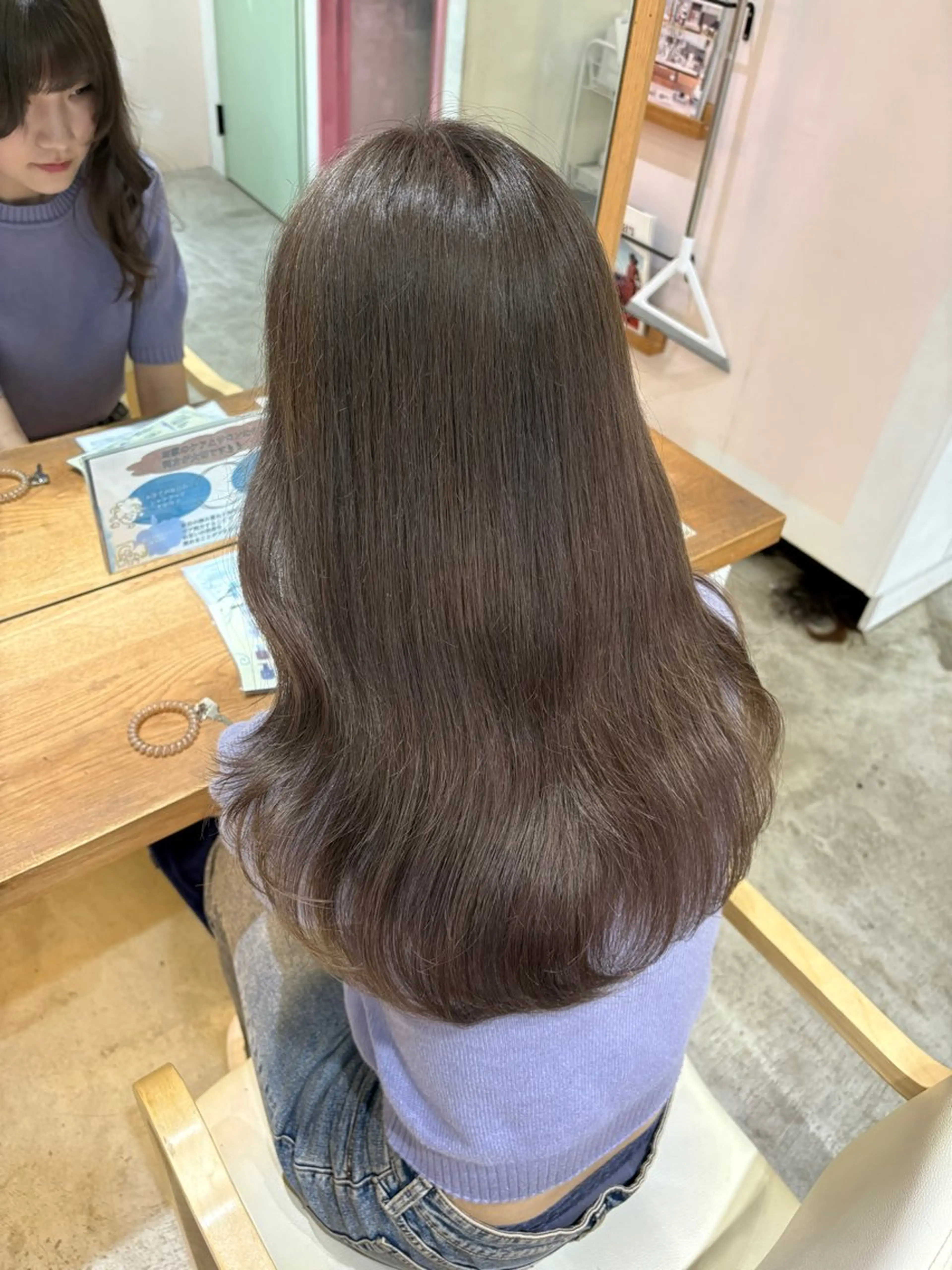 ロング カラー ベージュカラー ヘアカラー トリートメント 梅田/透明感カラー 🤍narumiのヘアスタイル