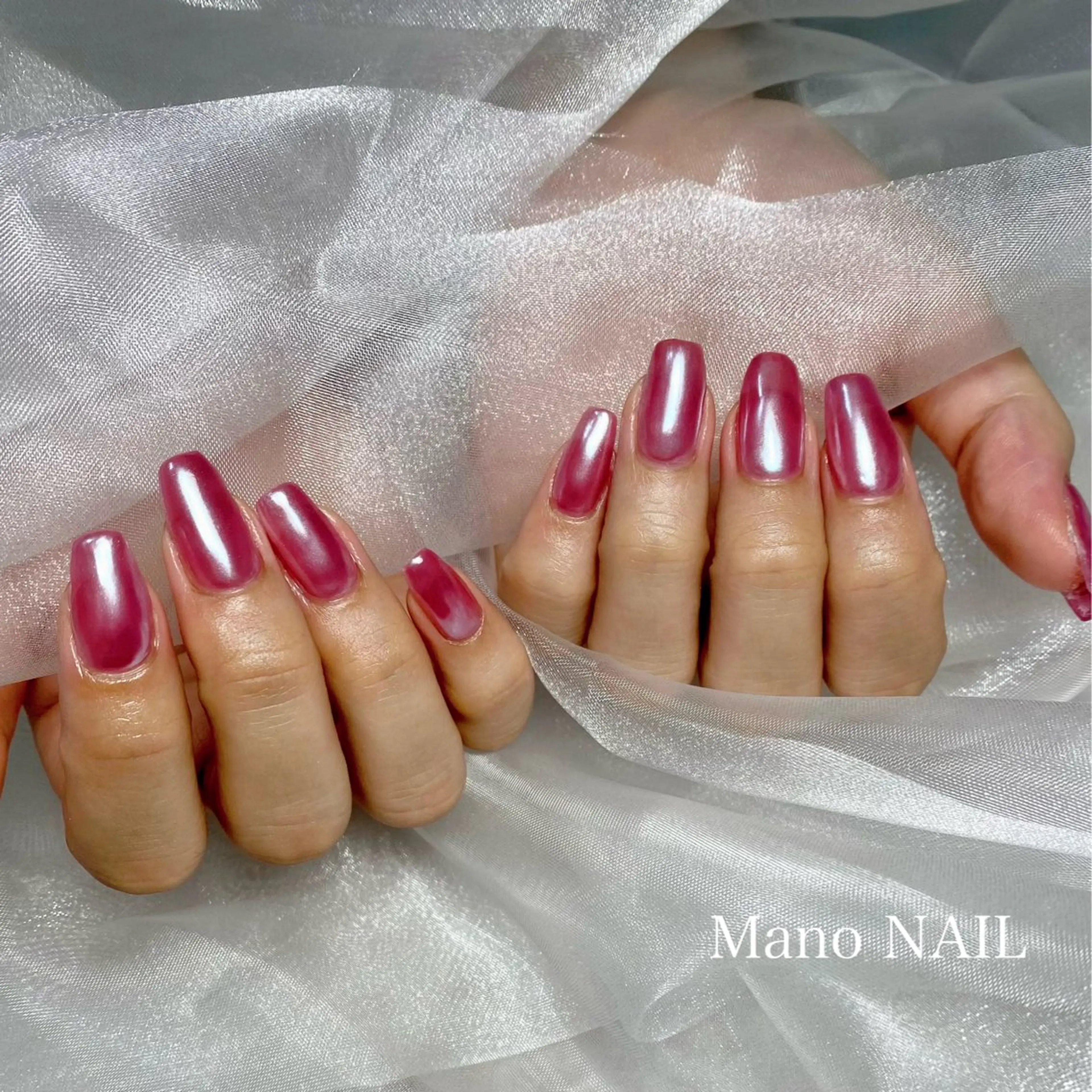 ネイル ミラーネイル ハンドネイル Mano NAILのネイルデザイン