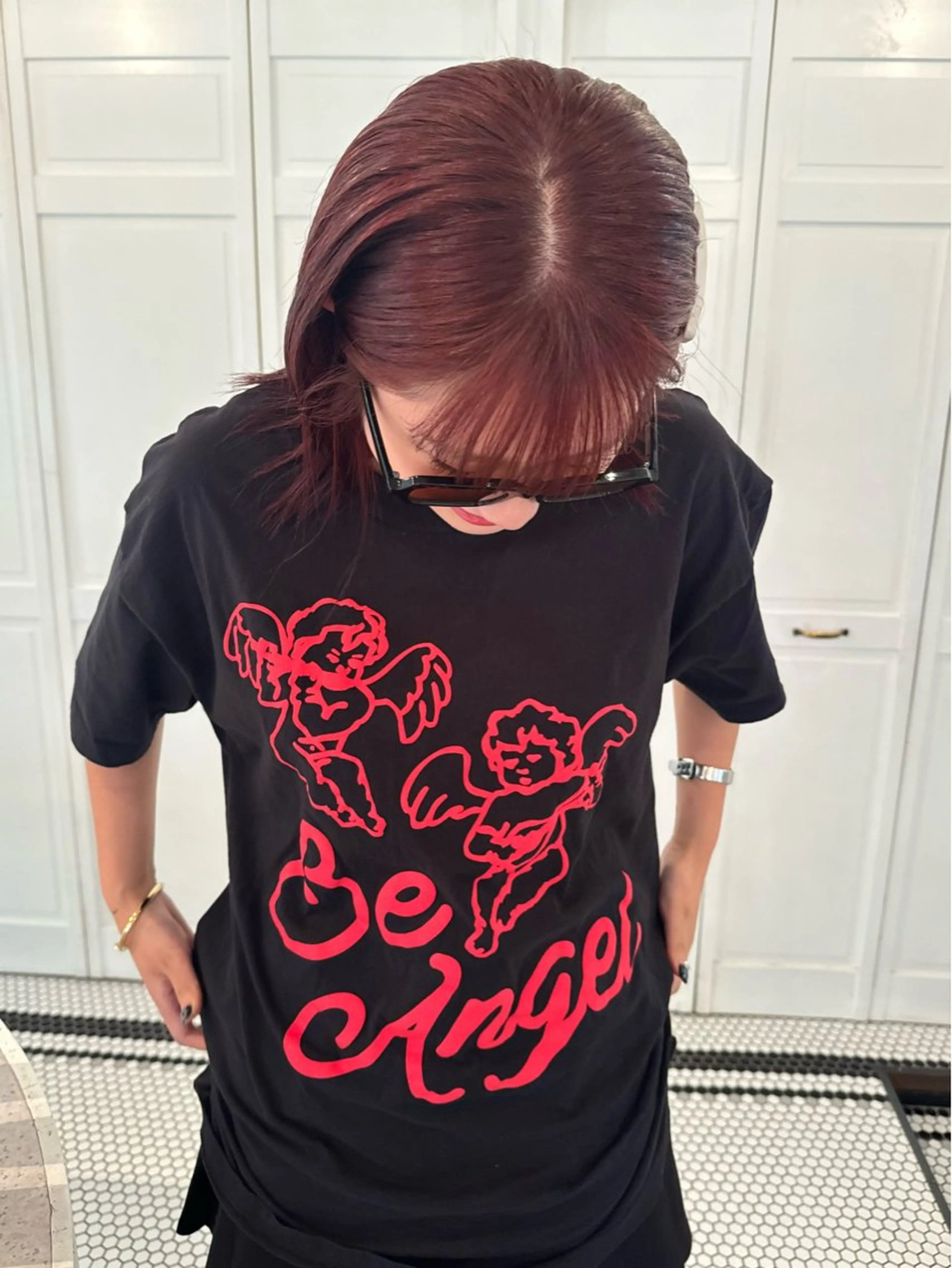 カラー ヘアカラー ブリーチカラー🎀 韓国風/寺門美優のヘアスタイル