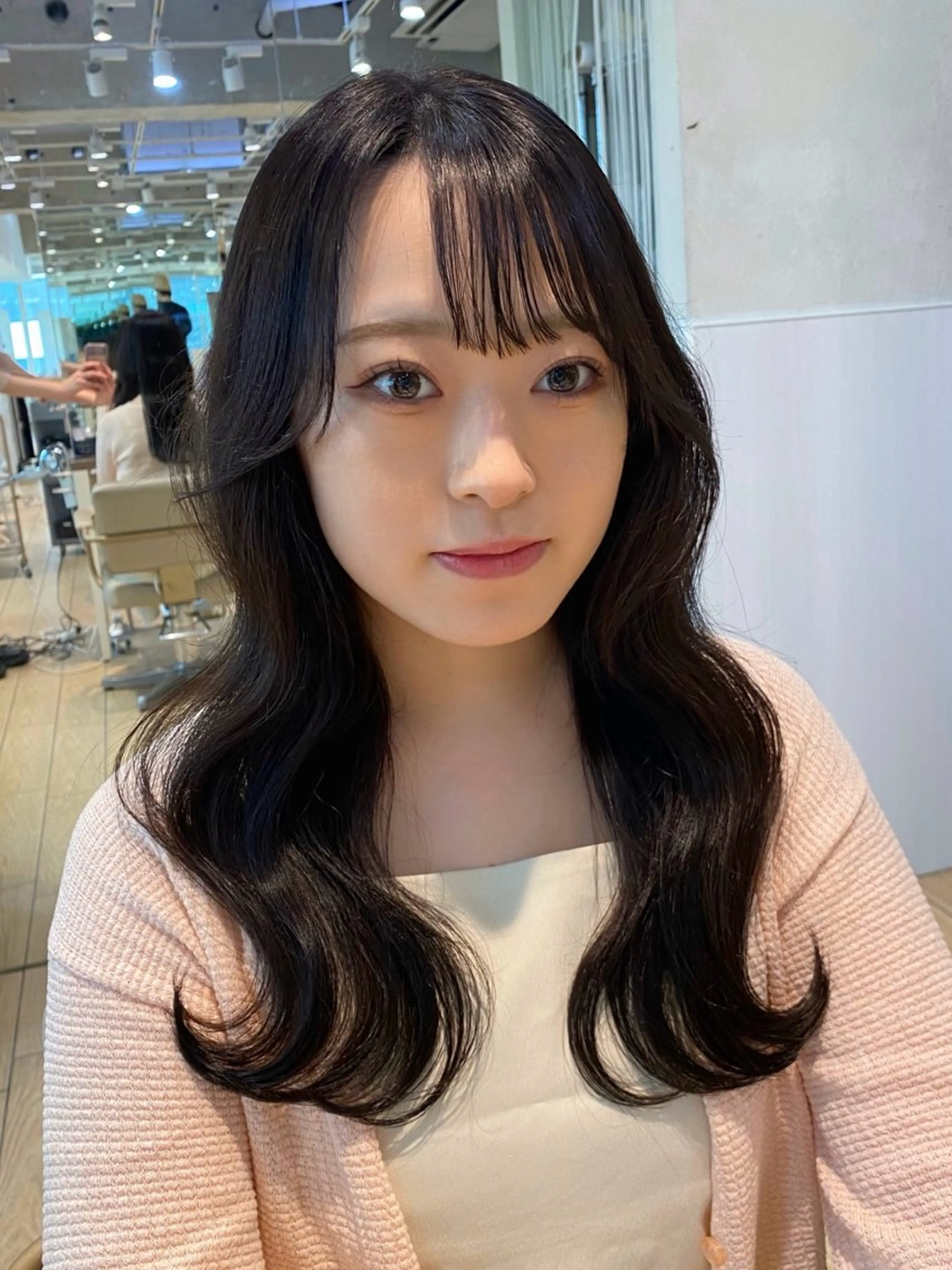 セミロング カラー ヘアアレンジ カット ヘアカラー トリートメント RIHO/愛されモテ /透明感カラーのヘアスタイル