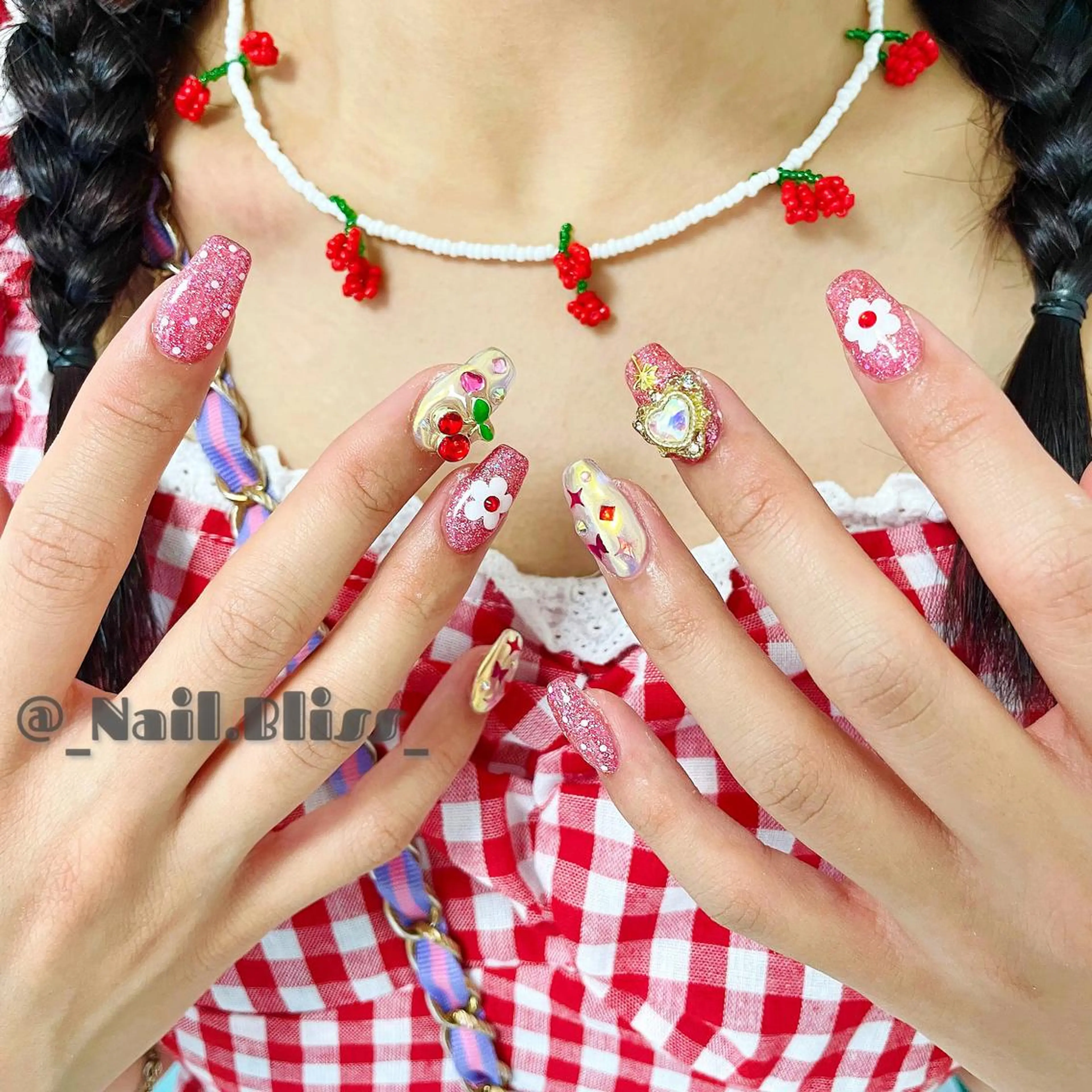 ネイル ピンク ハンドネイル NAIL BLISSのネイルデザイン