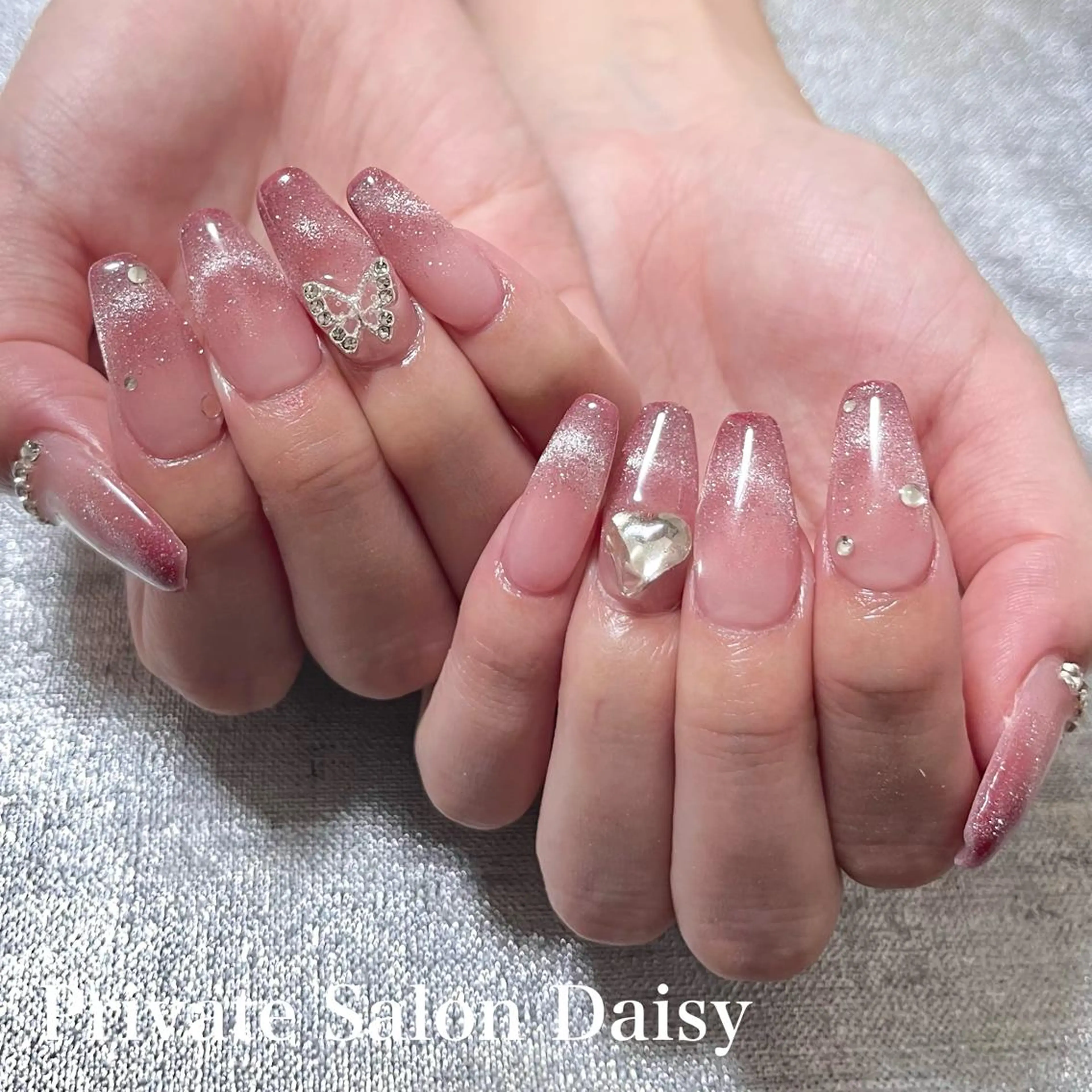 ロング メンズ ネイル ハンドネイル プライベートサロン Daisyのネイルデザイン